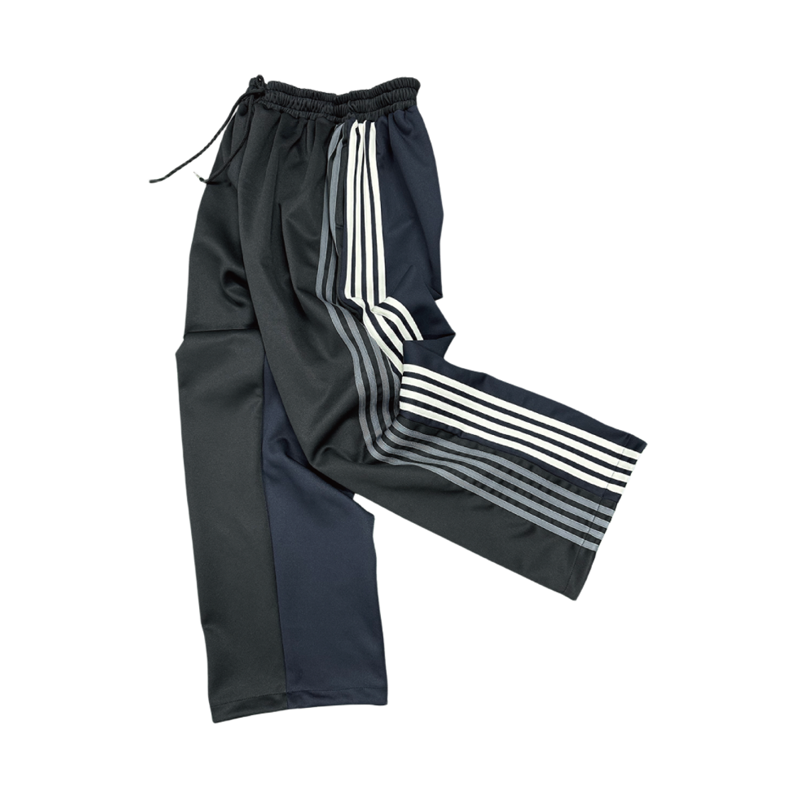 km25fw24 Kasual Manual 8-Line Track Pants Black/Navy