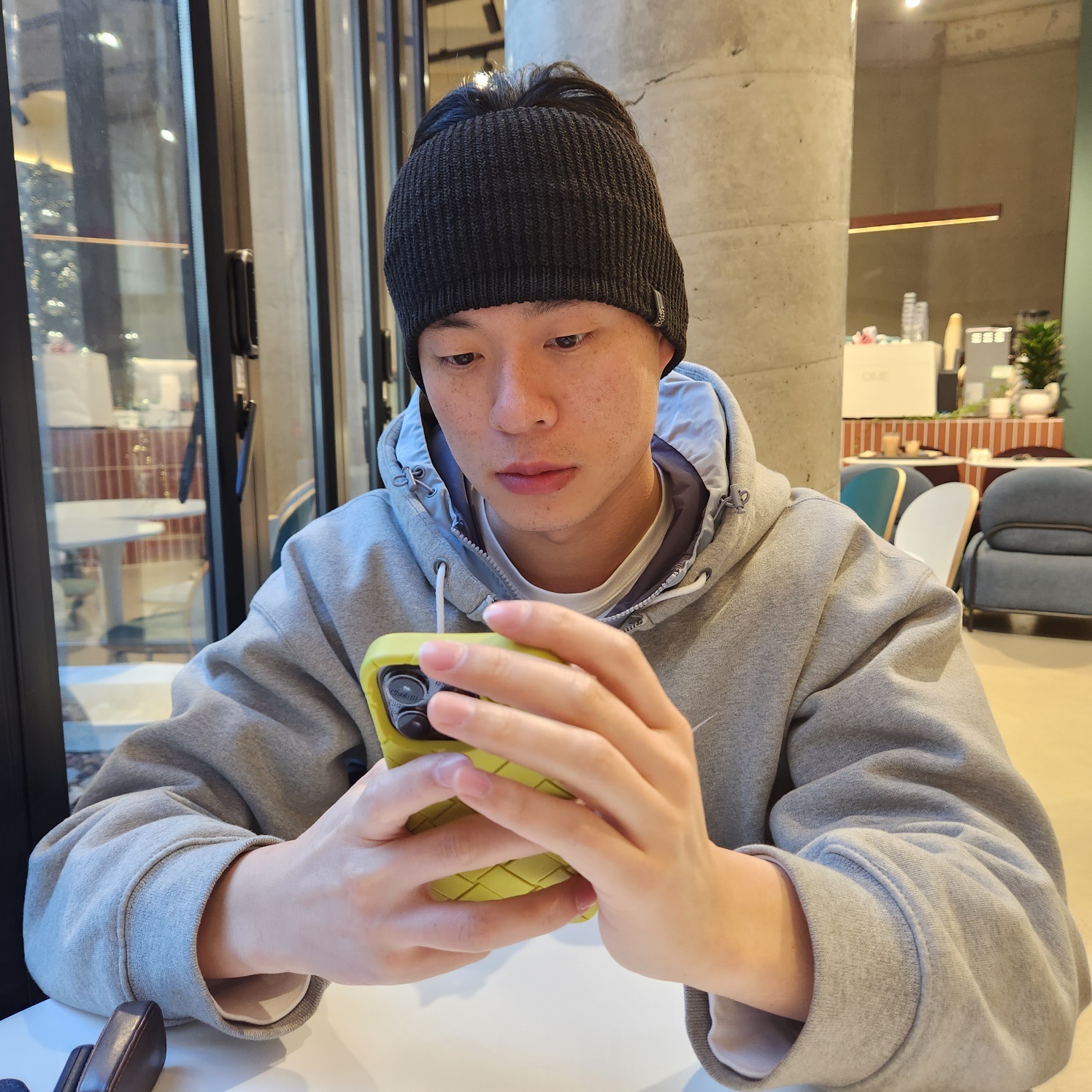 Nike NRG Solo Swoosh Full Zip Hoodie Dark Grey Heather - Asia 착용 스타일