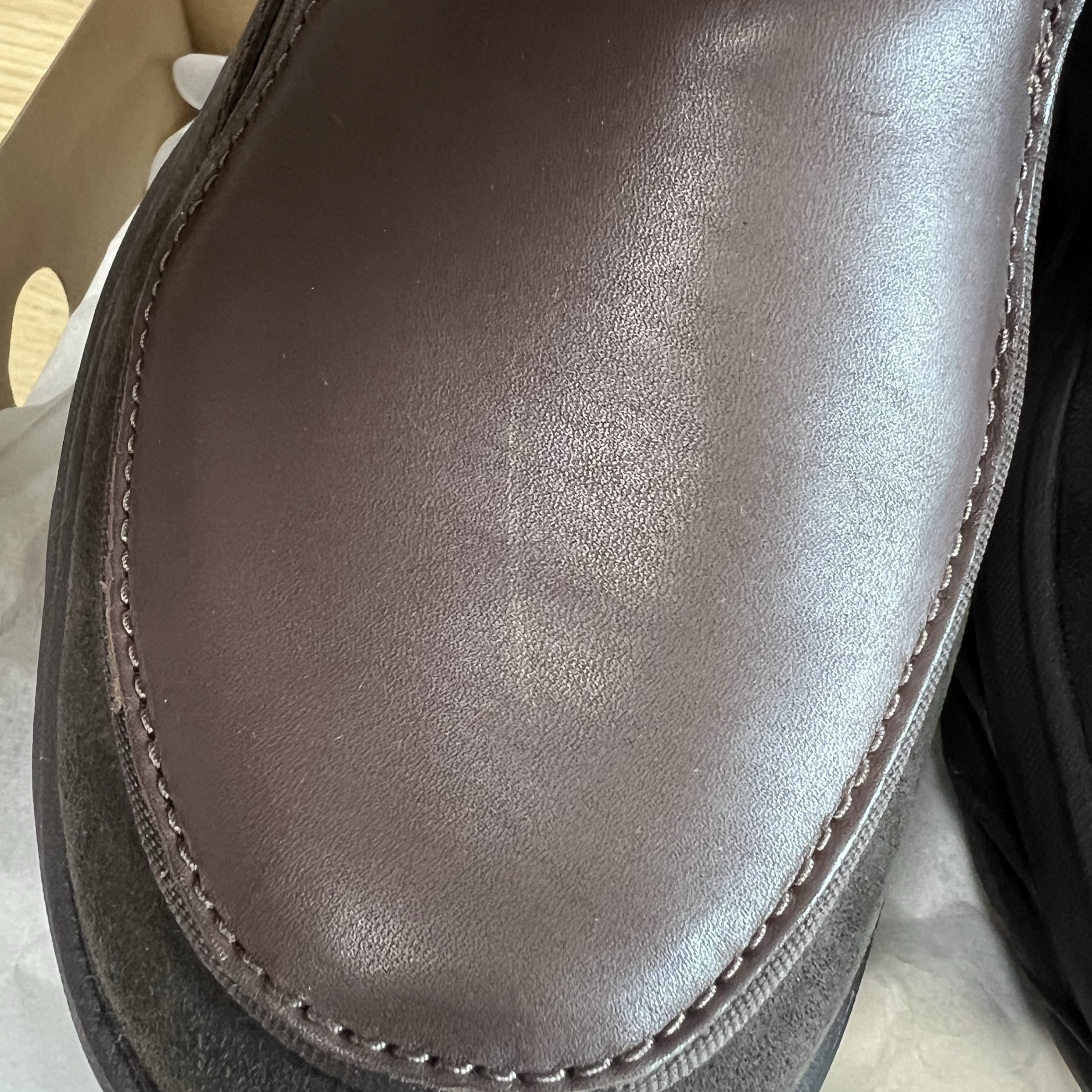 Hoka Speed Loafer Walnut Cast Iron 착용 스타일 - 1
