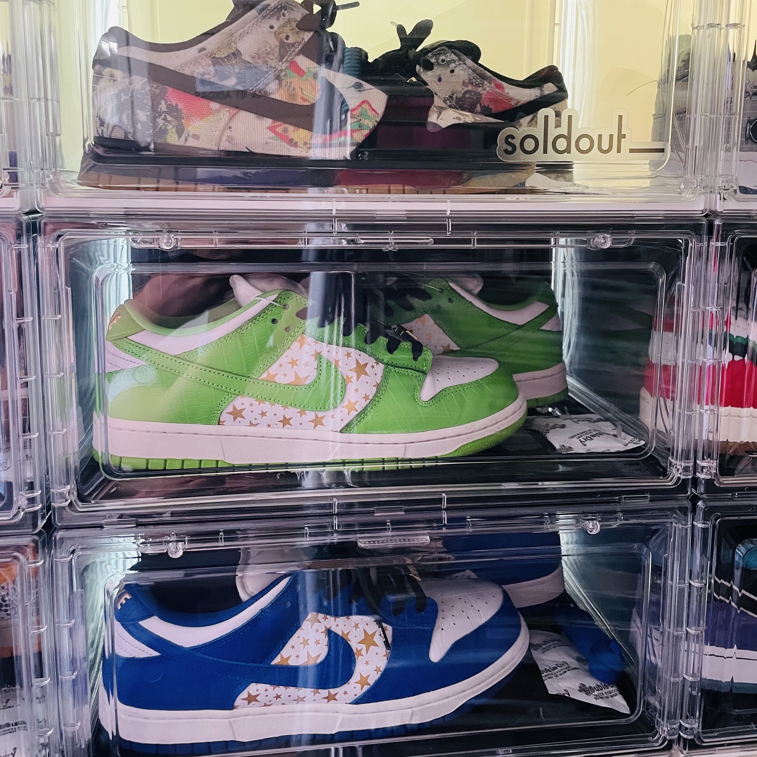 Nike x Supreme SB Dunk Low Mean Green, Nike x Supreme SB Dunk Low Hyper Blue 착용 스타일 - 6