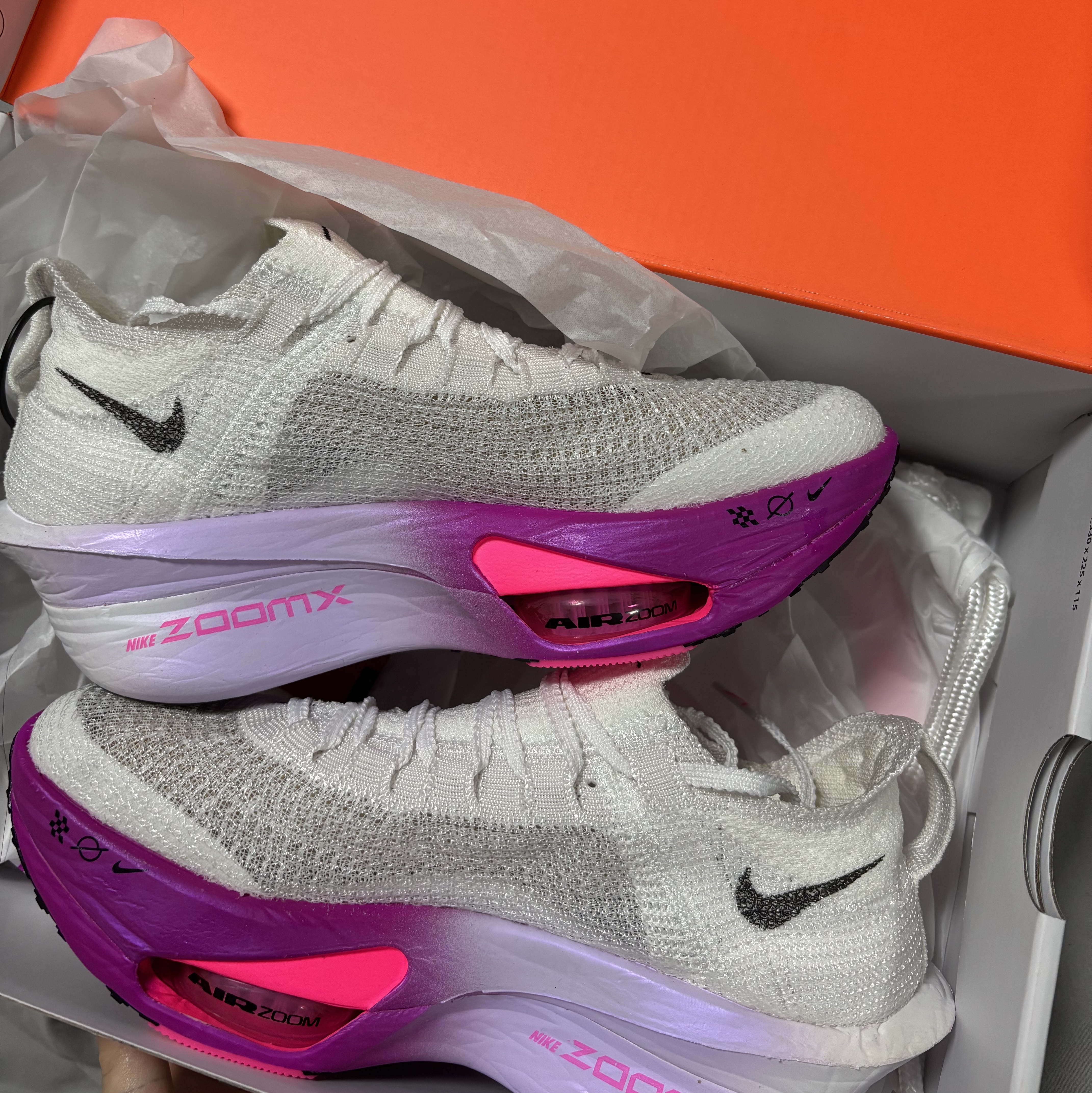 Nike Air Zoom Alphafly Next% 3 Hyper Pink, (W) Nike Air Zoom Alphafly Next% 3 Hyper Pink 착용 스타일