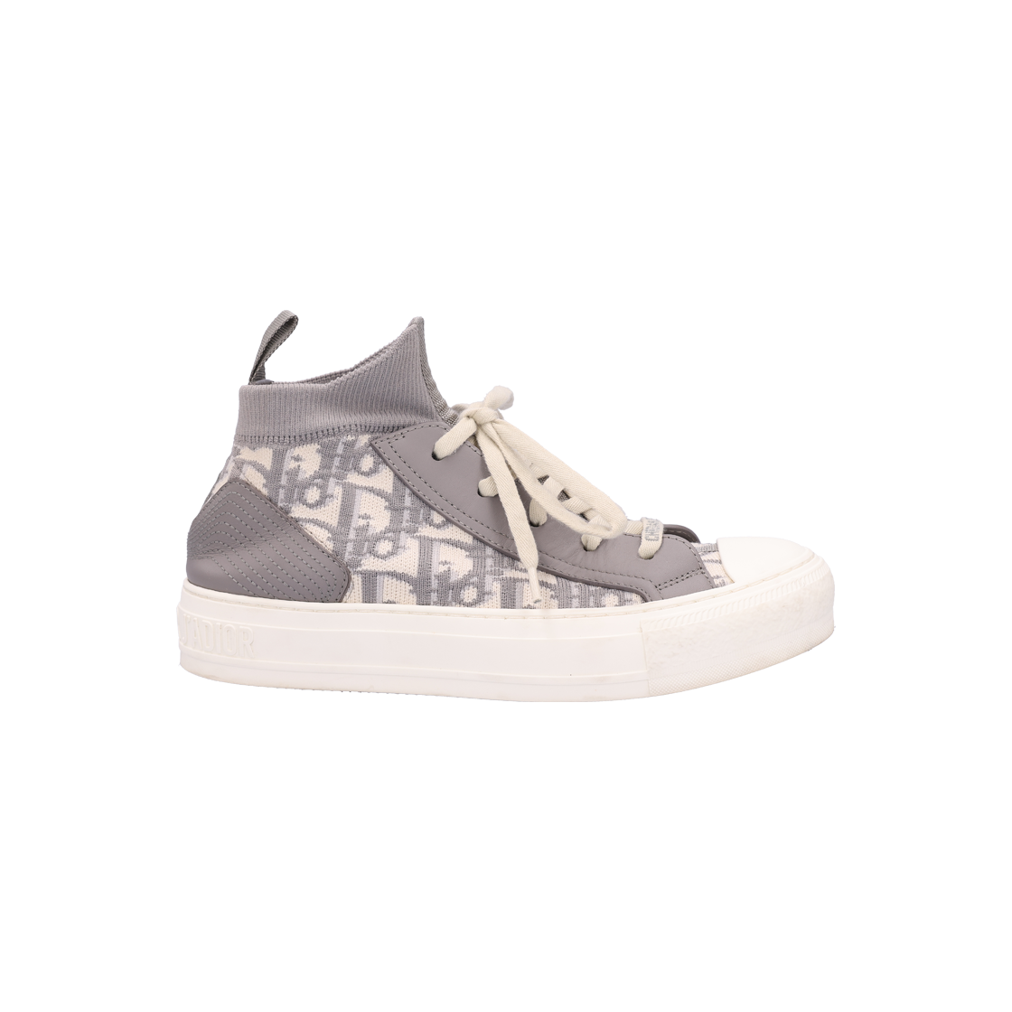 ITVVRD9TCLA3 Dior KCK233TOK Work and Dior Sneakers in Technical Fabric and Leather, Gray, Size 36