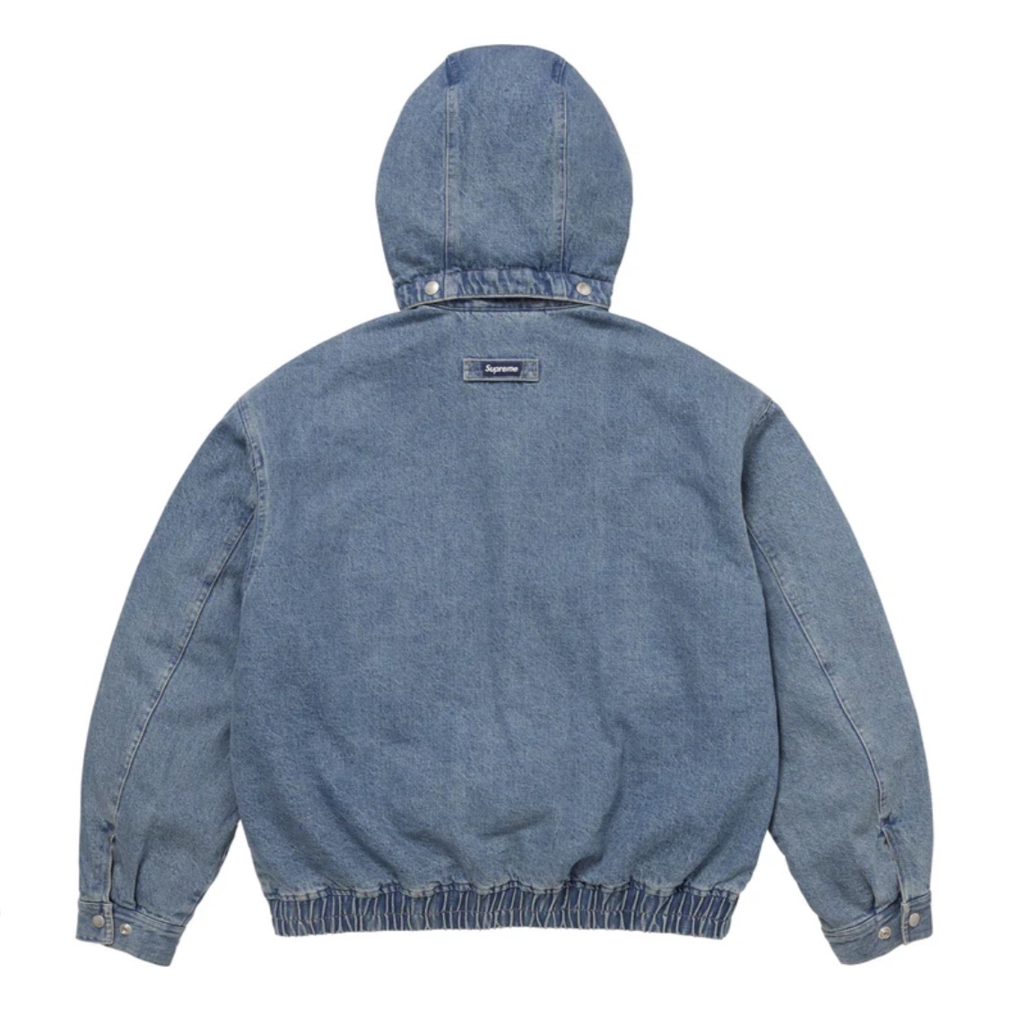 Supreme Hooded Utility Jacket Denim - 25FW 착용 스타일 - 5