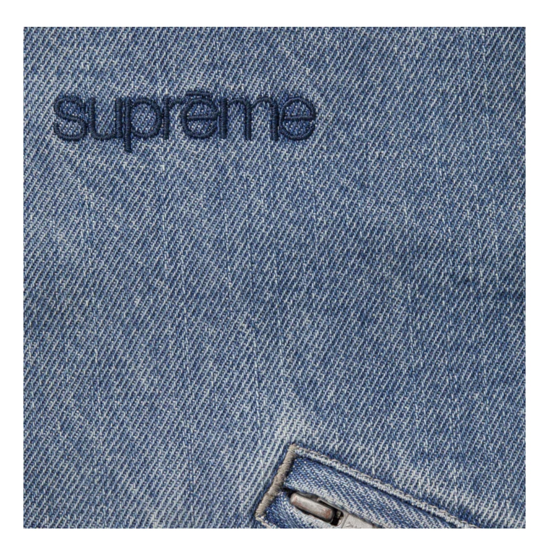Supreme Hooded Utility Jacket Denim - 25FW 착용 스타일 - 6