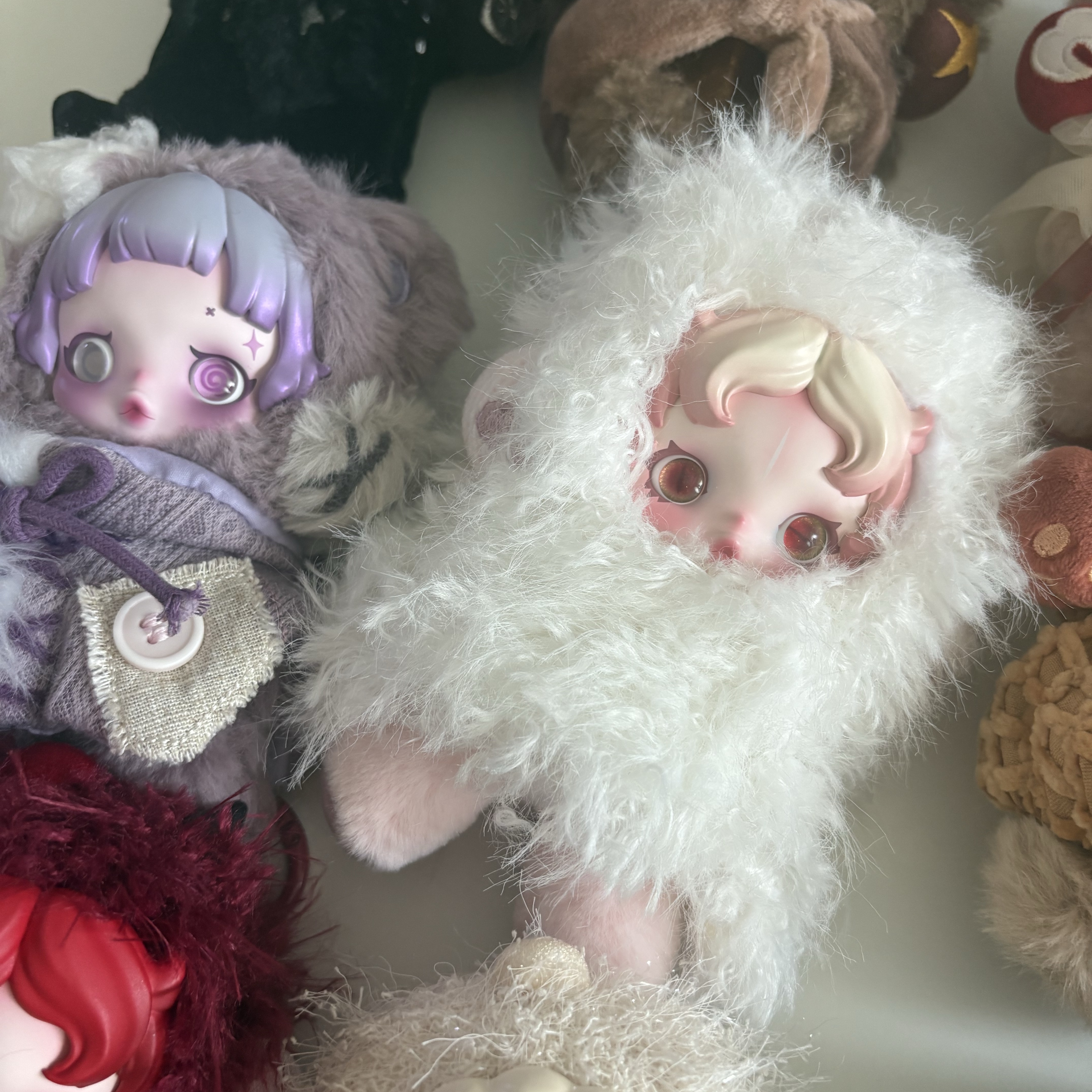 Pop Mart Skullpanda You Found Me ! Series Plush Doll Pendant Sealed Case (9 Blind Boxes), Pop Mart Skullpanda You Found Me ! Series Plush Doll Pendant Cerberus (Opened Case) 착용 스타일 - 3