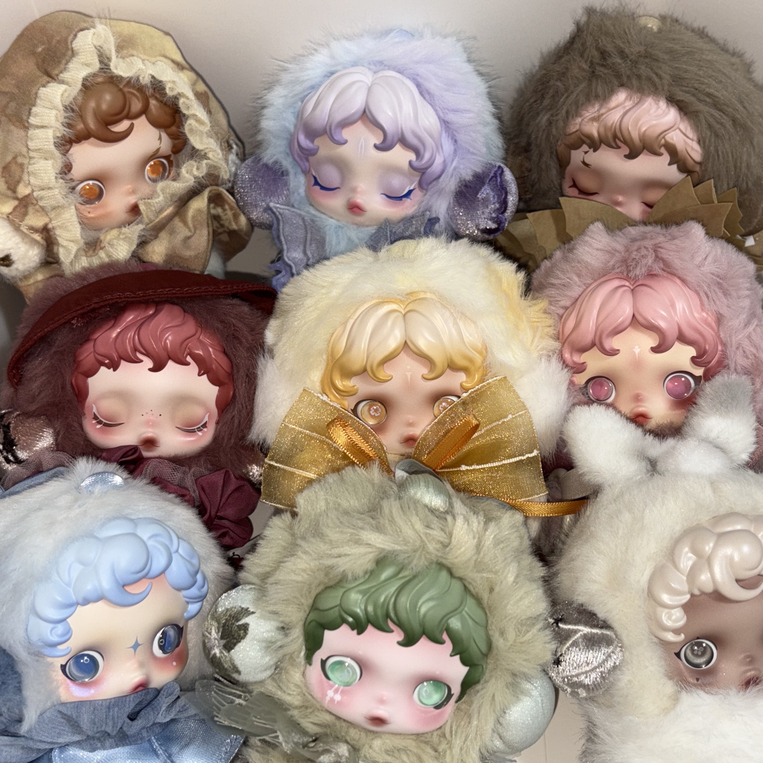 Pop Mart Skullpanda L’Impressionnisme Series Plush Doll (9 Blind Boxes) 착용 스타일 - 1