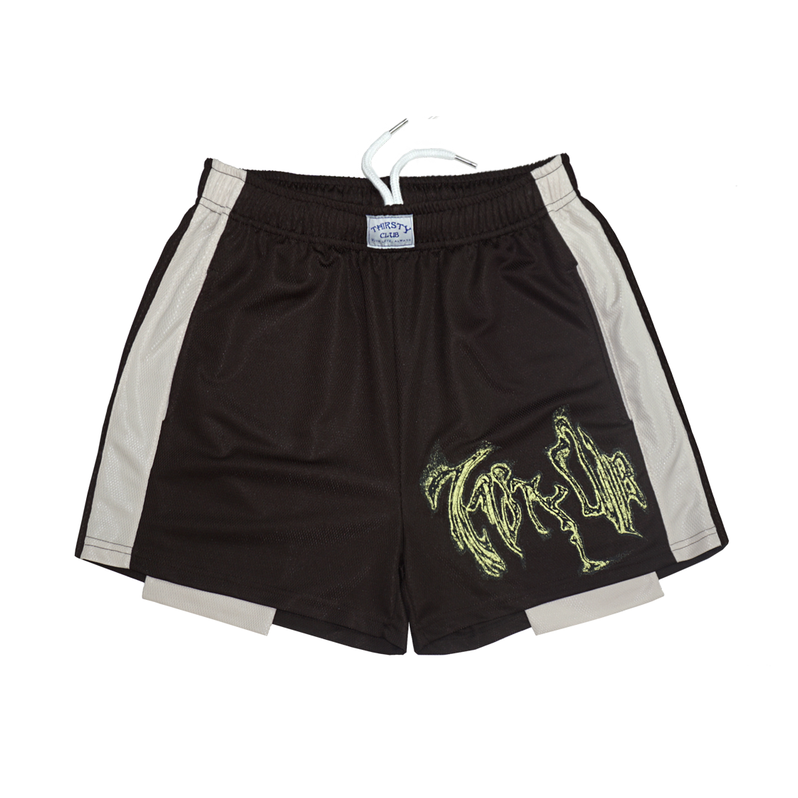 떨스티클럽 앨리웁 메쉬 숏 팬츠 - 브라운(THIRSTY CLUB Alleyoop mesh short pants - Brown)