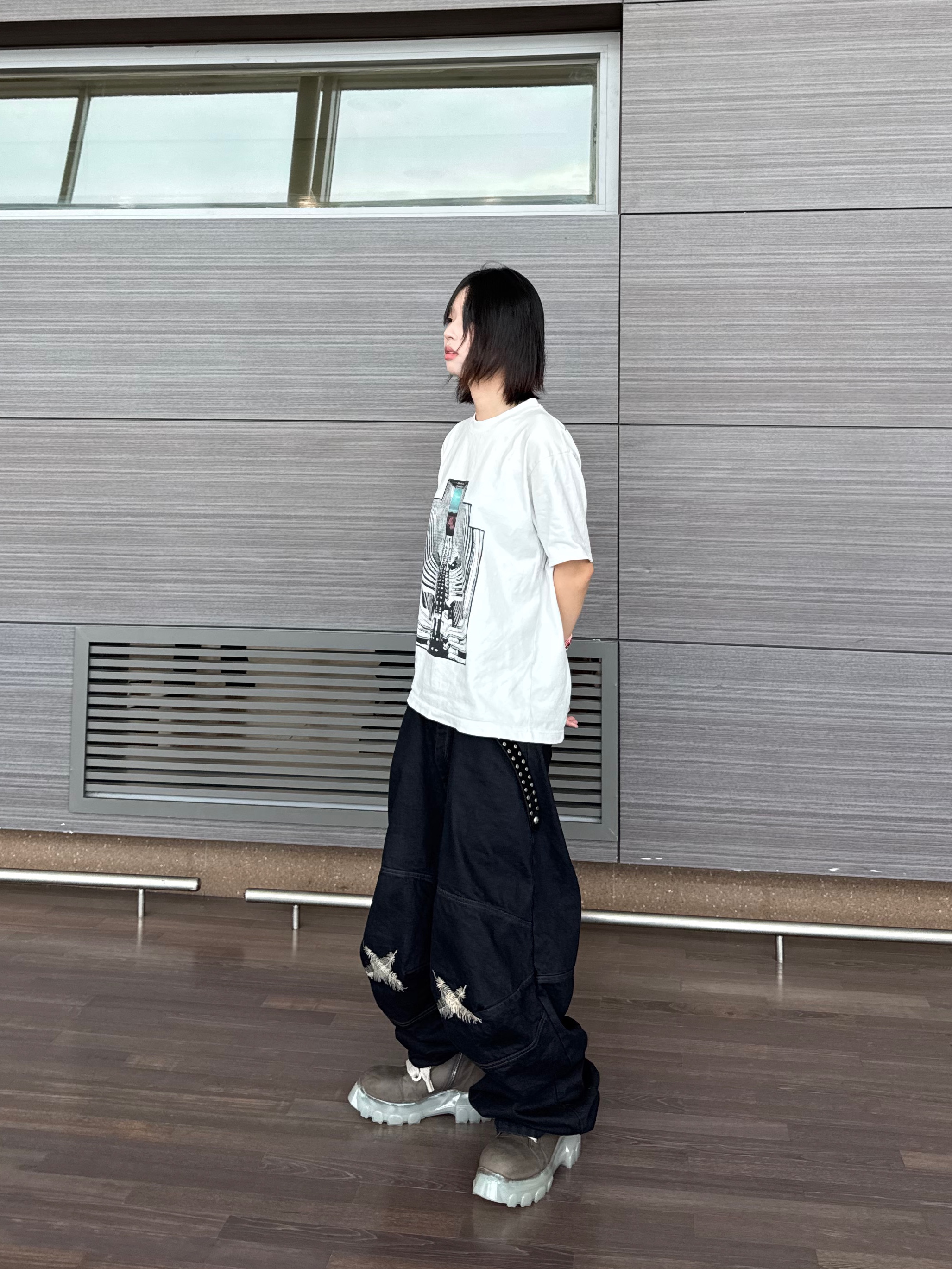Cav Empt VS JDF7 T-Shirt White - 24SS, BAPE ABC Camo Apple Watch Band 41mm Green 착용 스타일 - 3
