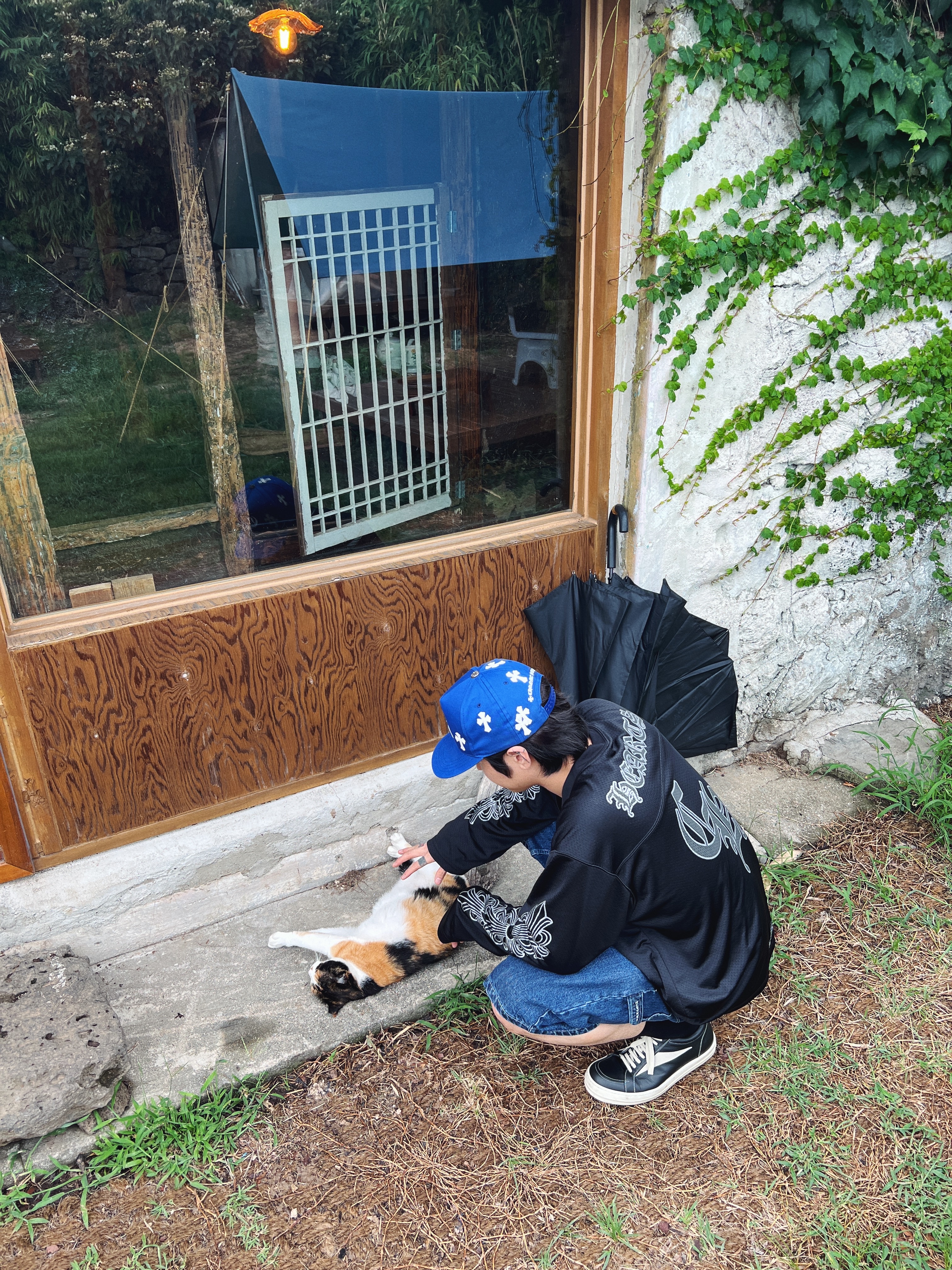 Chrome Hearts Warm Up LS Jersey Black, Supreme x Nike Denim Short Indigo - 24SS 착용 스타일 - 7
