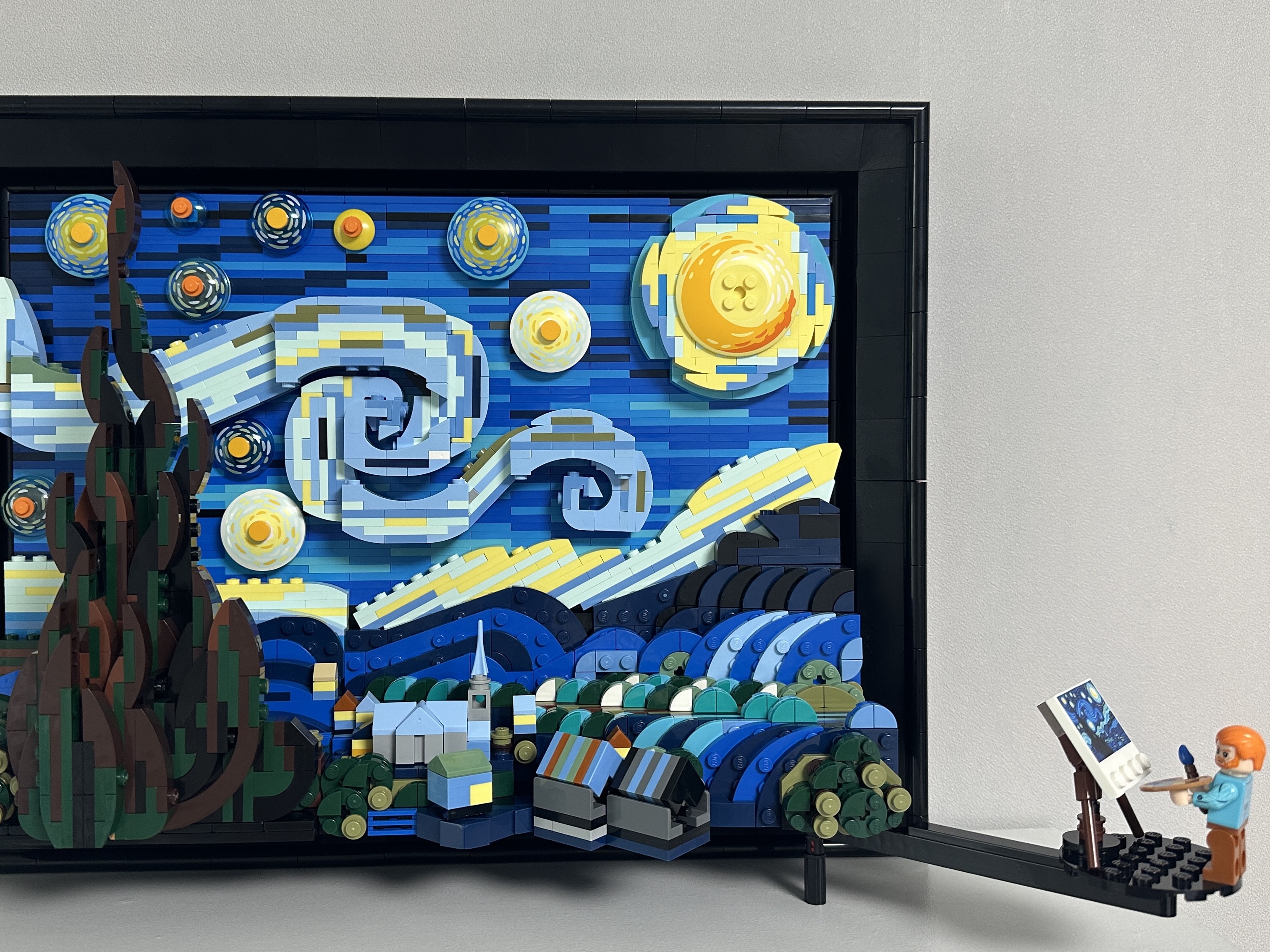 Lego Vincent Van Gogh The Starry Night 착용 스타일