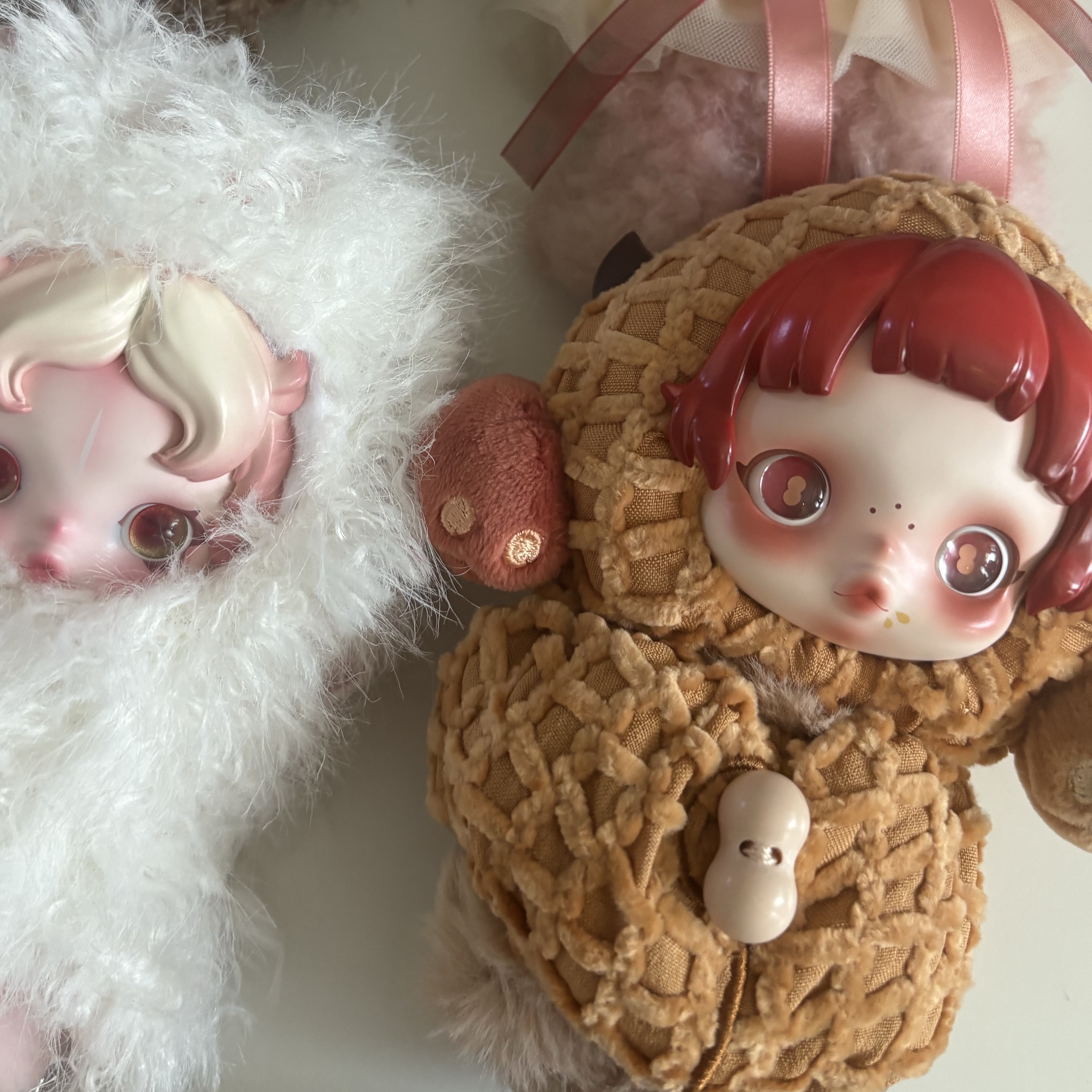 Pop Mart Skullpanda You Found Me ! Series Plush Doll Pendant Sealed Case (9 Blind Boxes), Pop Mart Skullpanda You Found Me ! Series Plush Doll Pendant Cerberus (Opened Case) 착용 스타일 - 5