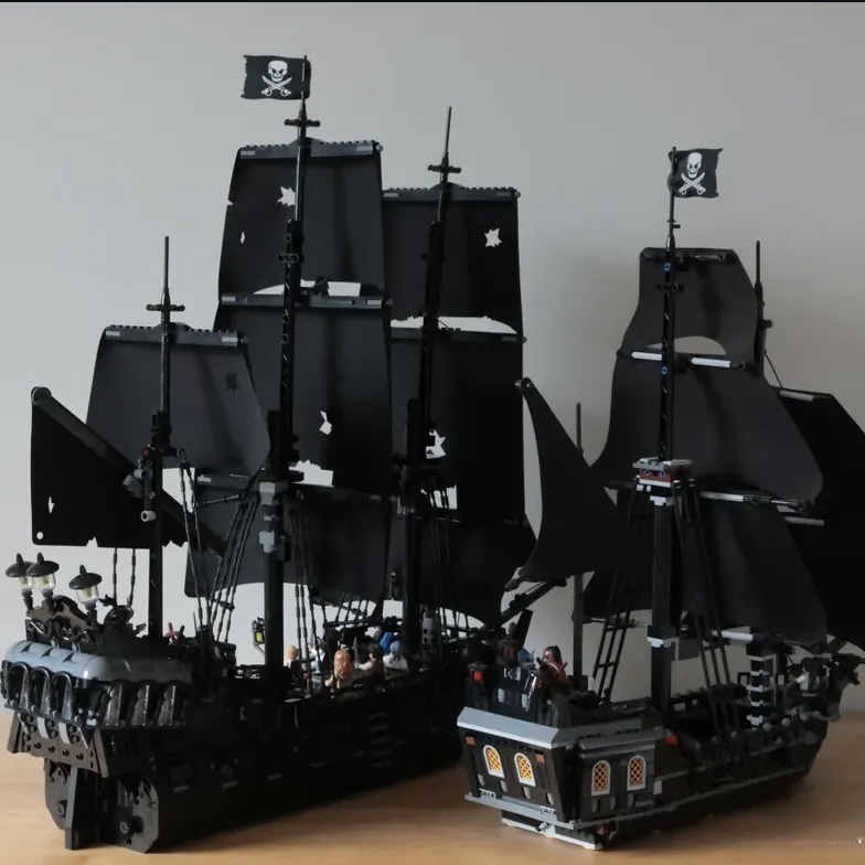 Lego Disney Pirates of the Caribbean The Black Pearl, Lego Icons Captain Jack Sparrow's Pirate Ship 착용 스타일 - 3