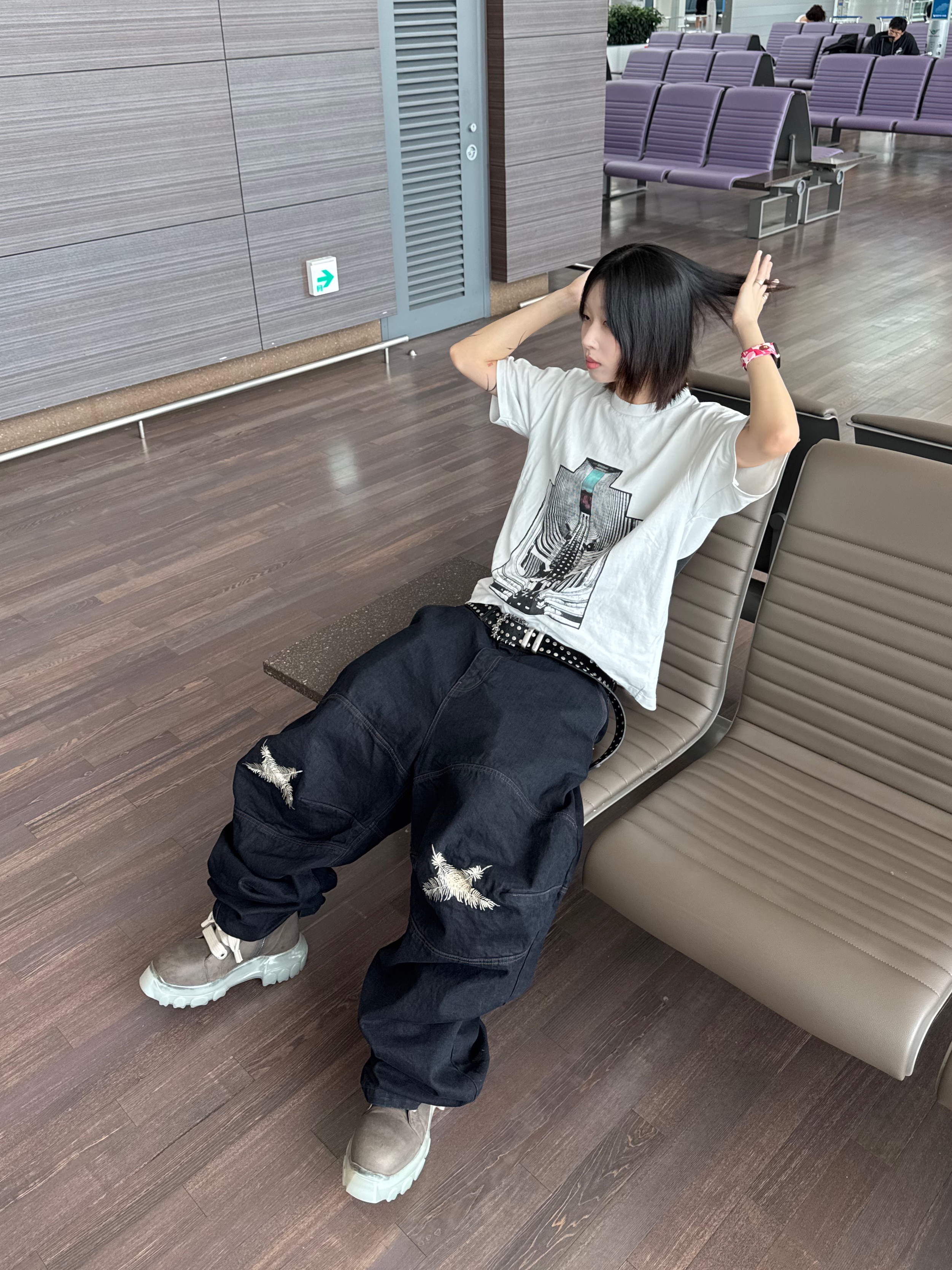Cav Empt VS JDF7 T-Shirt White - 24SS, BAPE ABC Camo Apple Watch Band 41mm Green 착용 스타일 - 1