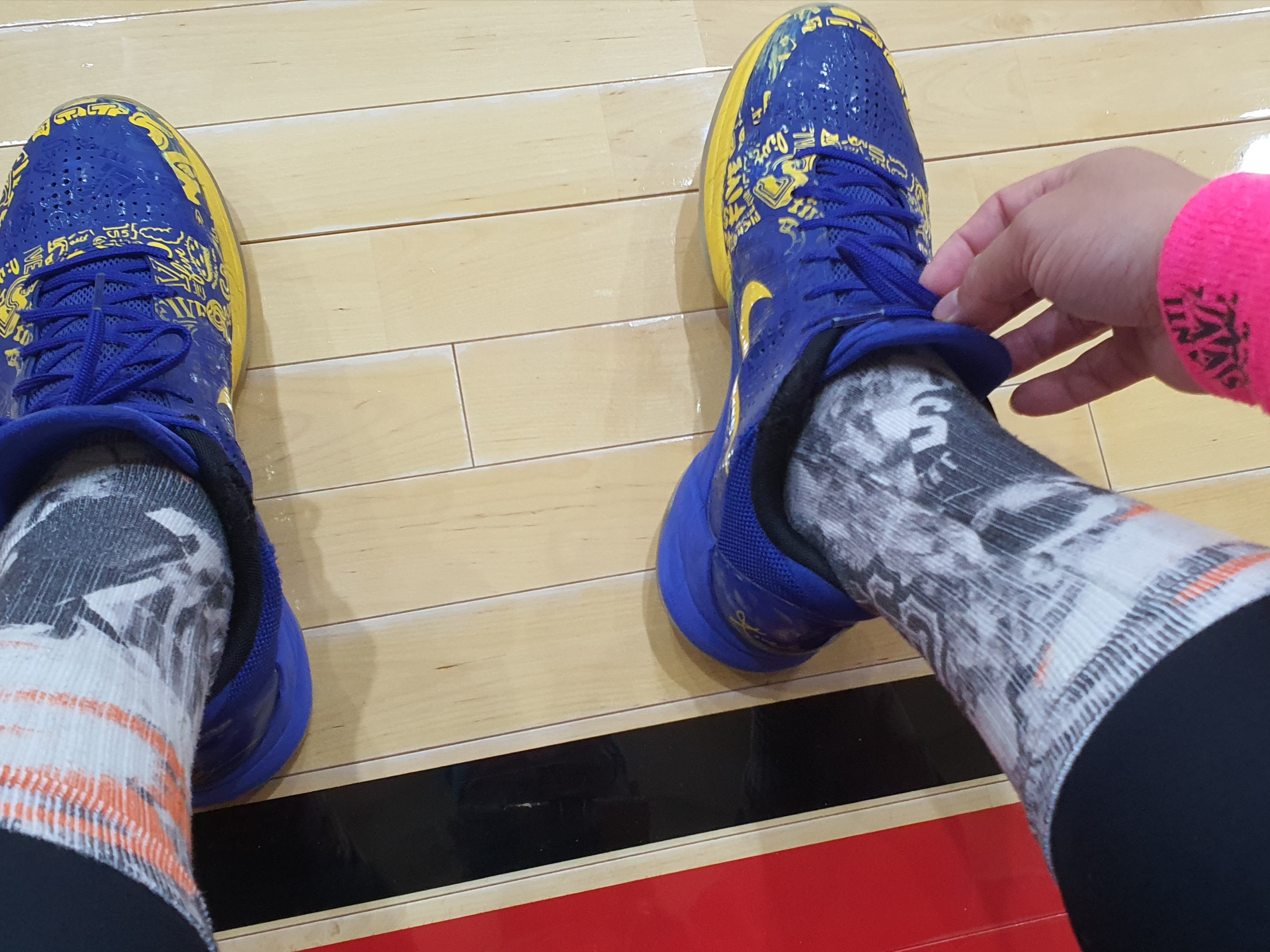 STANCE X MLB 2024 Players Streak JH Lee Crew, Nike Kobe 5 Protro 5 Rings 착용 스타일