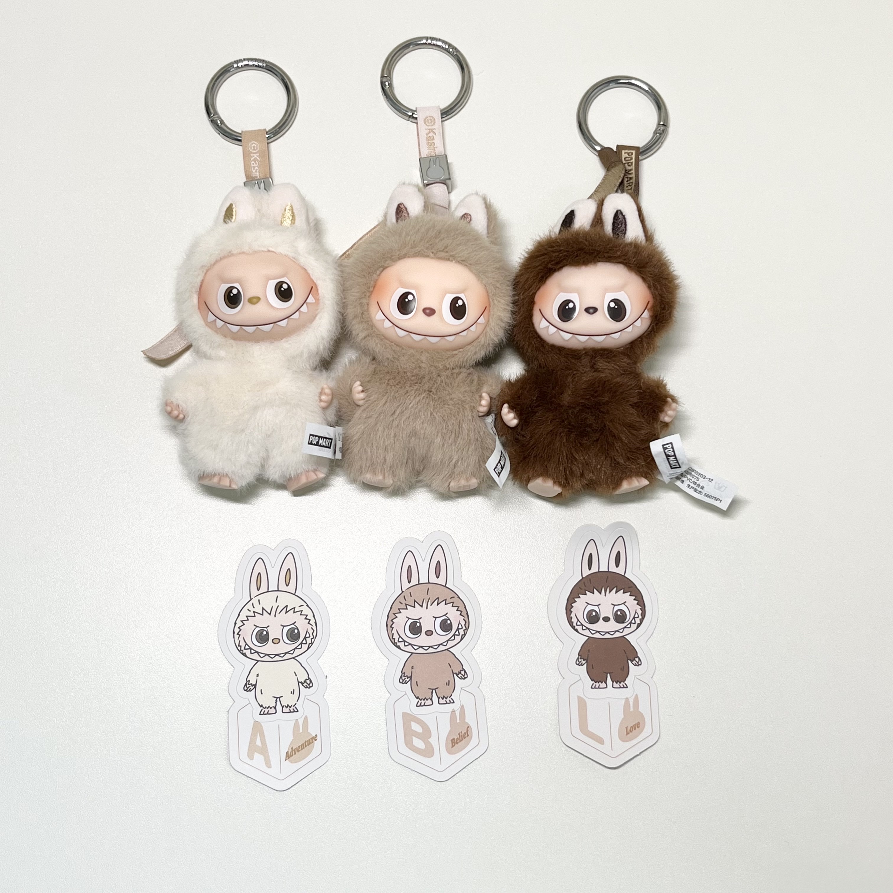 Pop Mart Labubu The Monsters Pin For Love Series Vinyl Plush Pendant Sealed Case (A-M) (14 Blind Boxes) 착용 스타일 - 7
