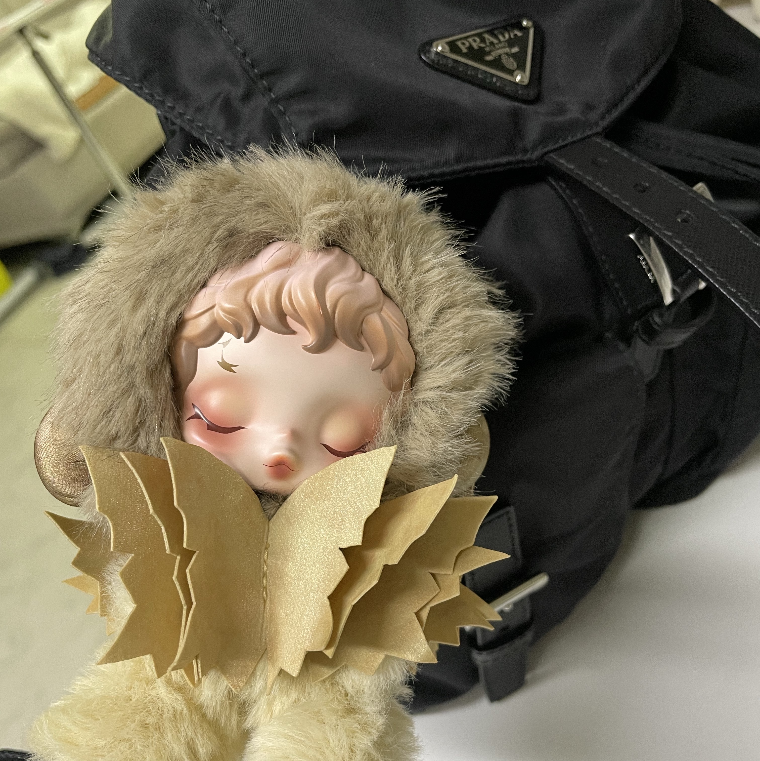 Pop Mart Skullpanda L’Impressionnisme Series Plush Doll Teakwood (Opened Case) 착용 스타일 - 1
