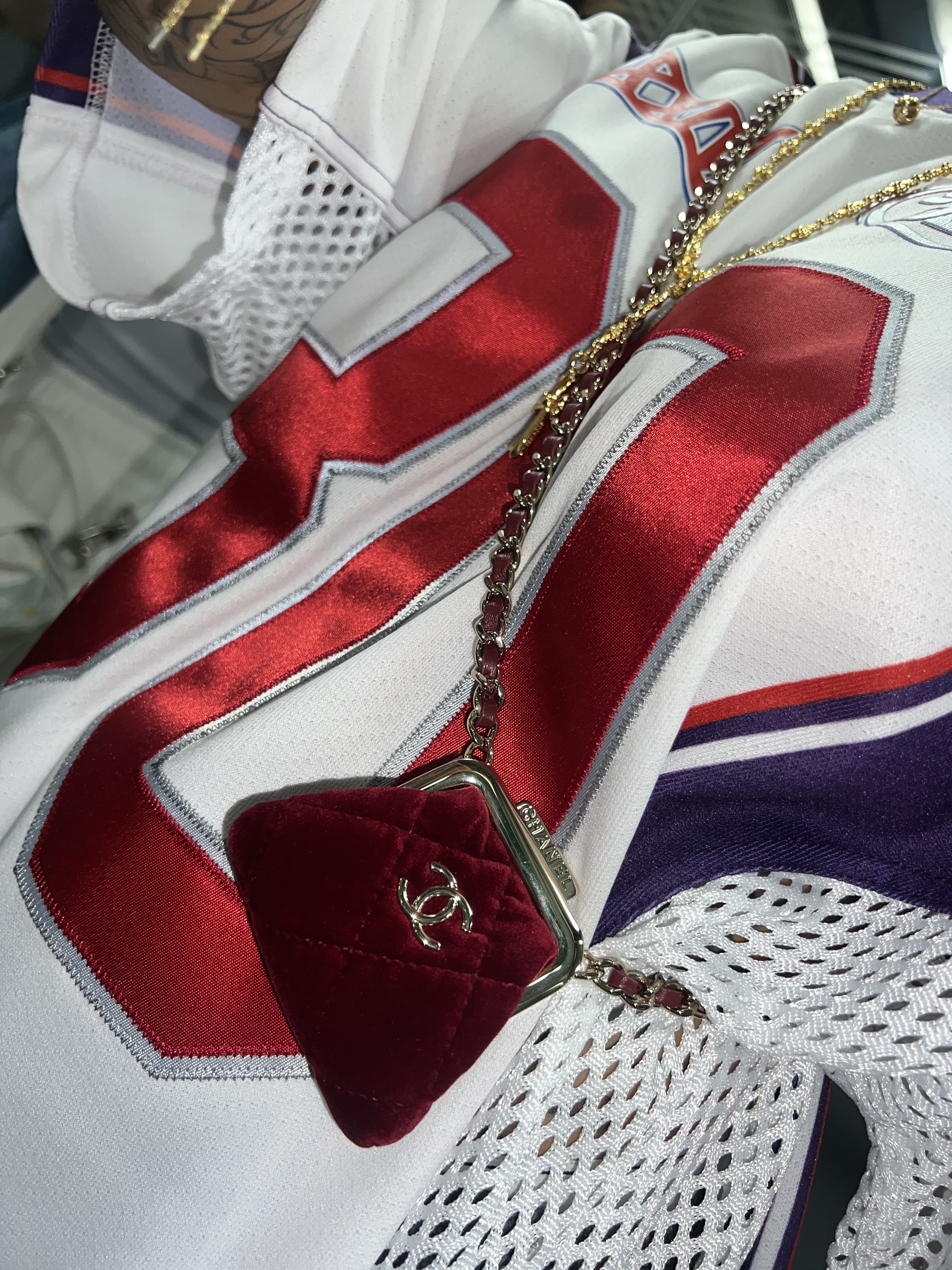 Supreme Sudden Death Football Jersey White - 24SS, (W) Bottega Veneta Stretch Lace-Up Sandal Cherry 착용 스타일 - 3