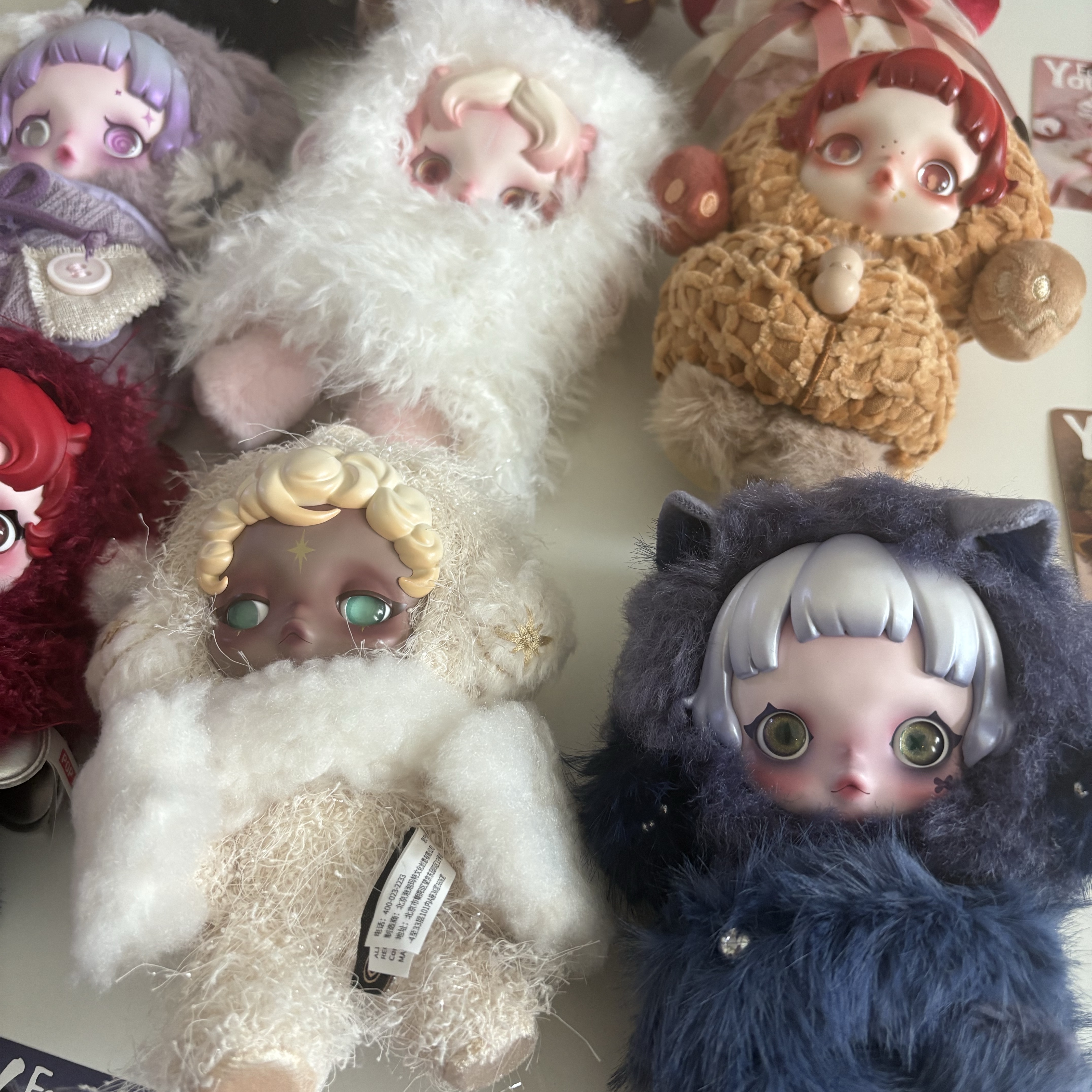Pop Mart Skullpanda You Found Me ! Series Plush Doll Pendant Sealed Case (9 Blind Boxes), Pop Mart Skullpanda You Found Me ! Series Plush Doll Pendant Cerberus (Opened Case) 착용 스타일 - 1
