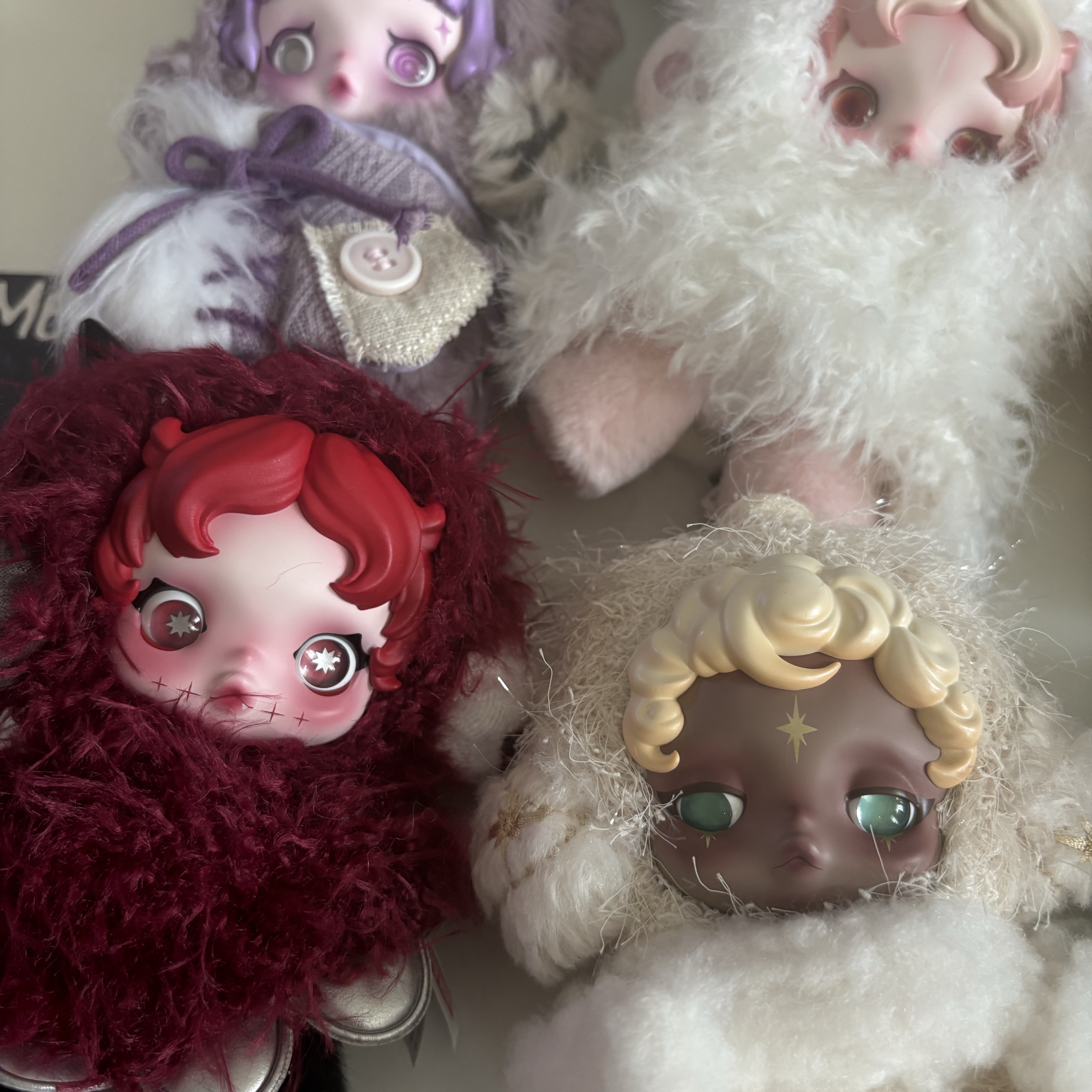 Pop Mart Skullpanda You Found Me ! Series Plush Doll Pendant Sealed Case (9 Blind Boxes), Pop Mart Skullpanda You Found Me ! Series Plush Doll Pendant Cerberus (Opened Case) 착용 스타일 - 4