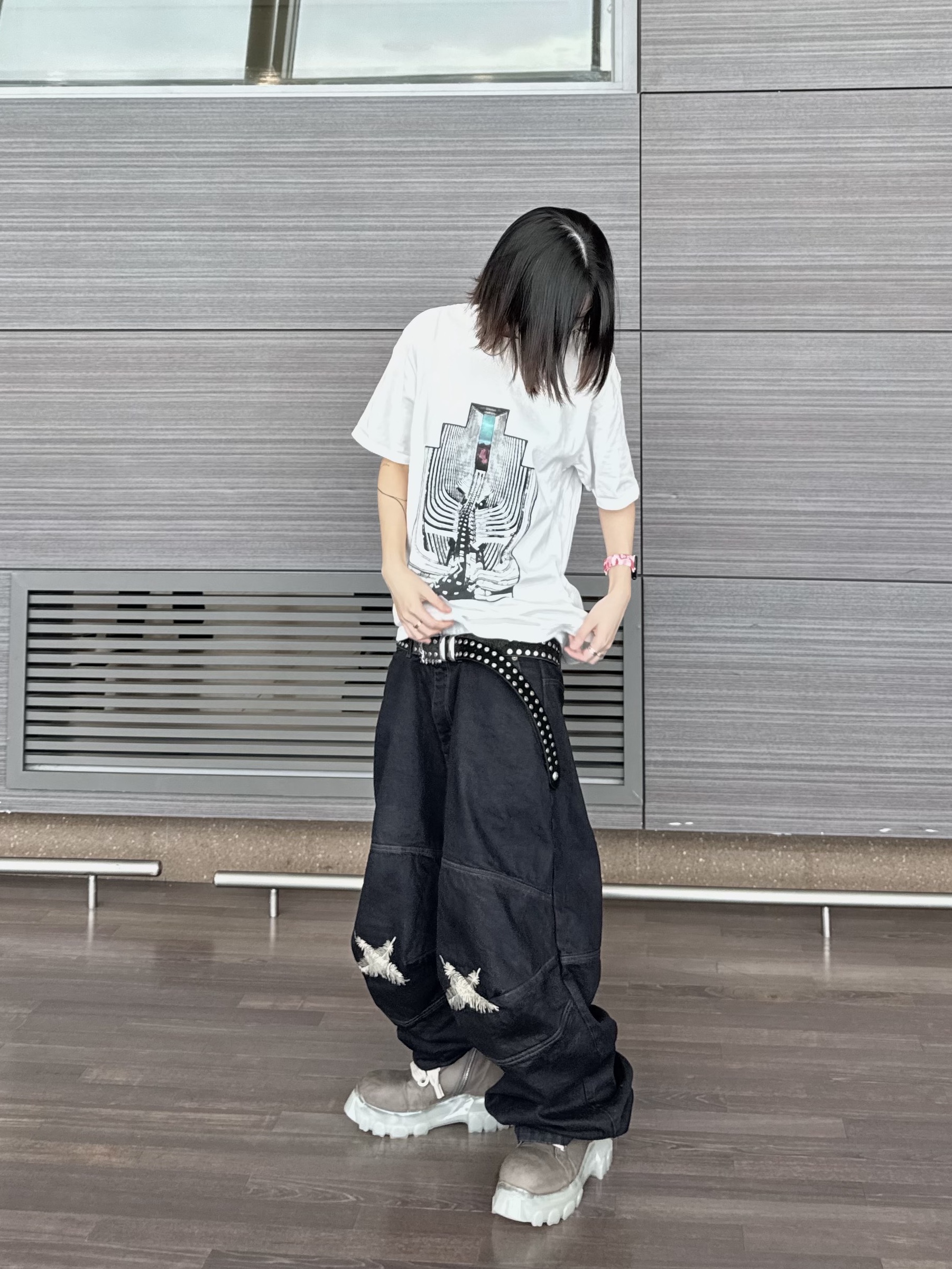 Cav Empt VS JDF7 T-Shirt White - 24SS, BAPE ABC Camo Apple Watch Band 41mm Green 착용 스타일 - 2