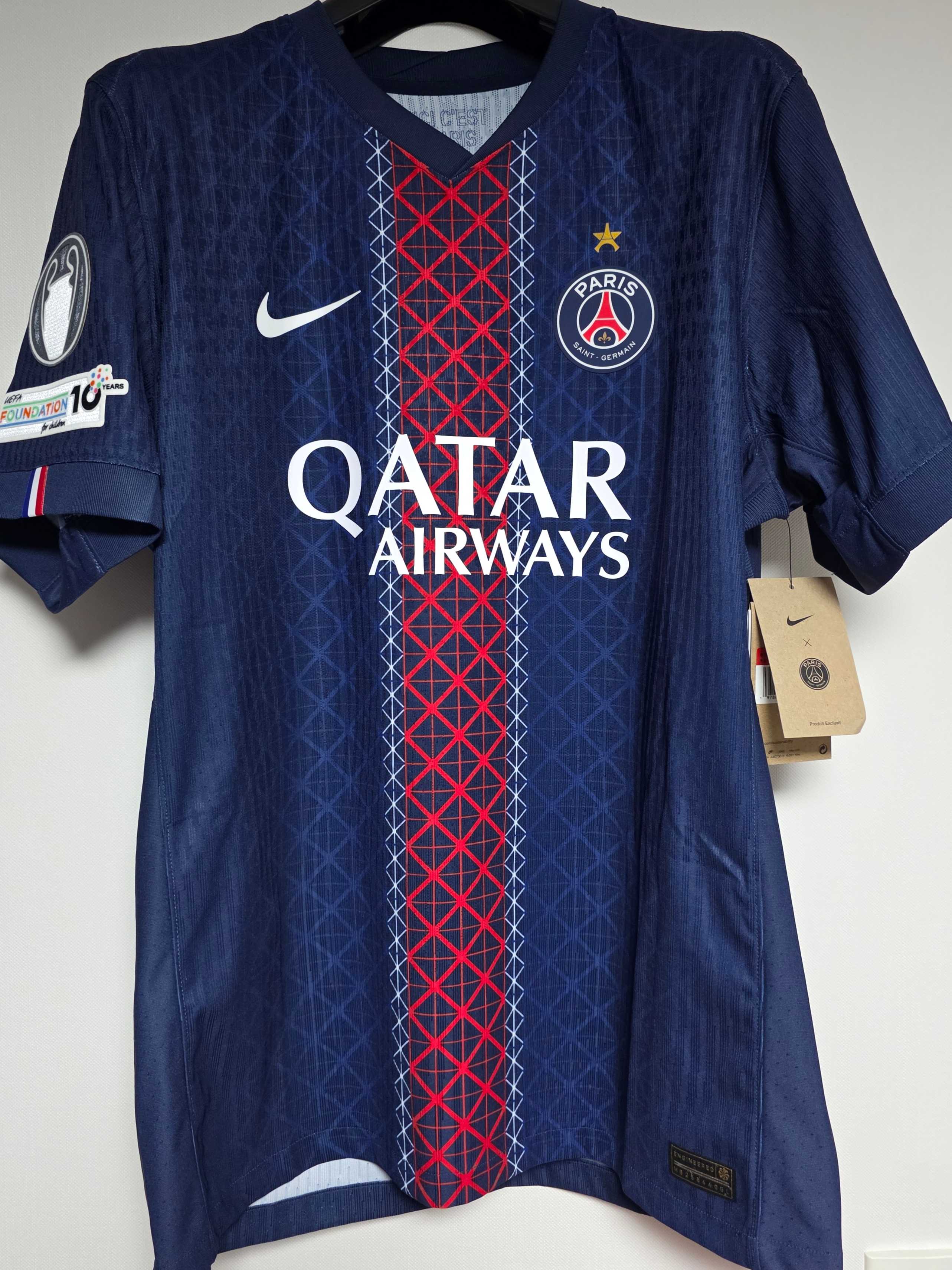 Nike Paris Saint-Germain 2025/26 Match Home Dri-Fit ADV Football Authentic Shirt Midnight Navy White (Non Marking Ver.) 착용 스타일 - 1