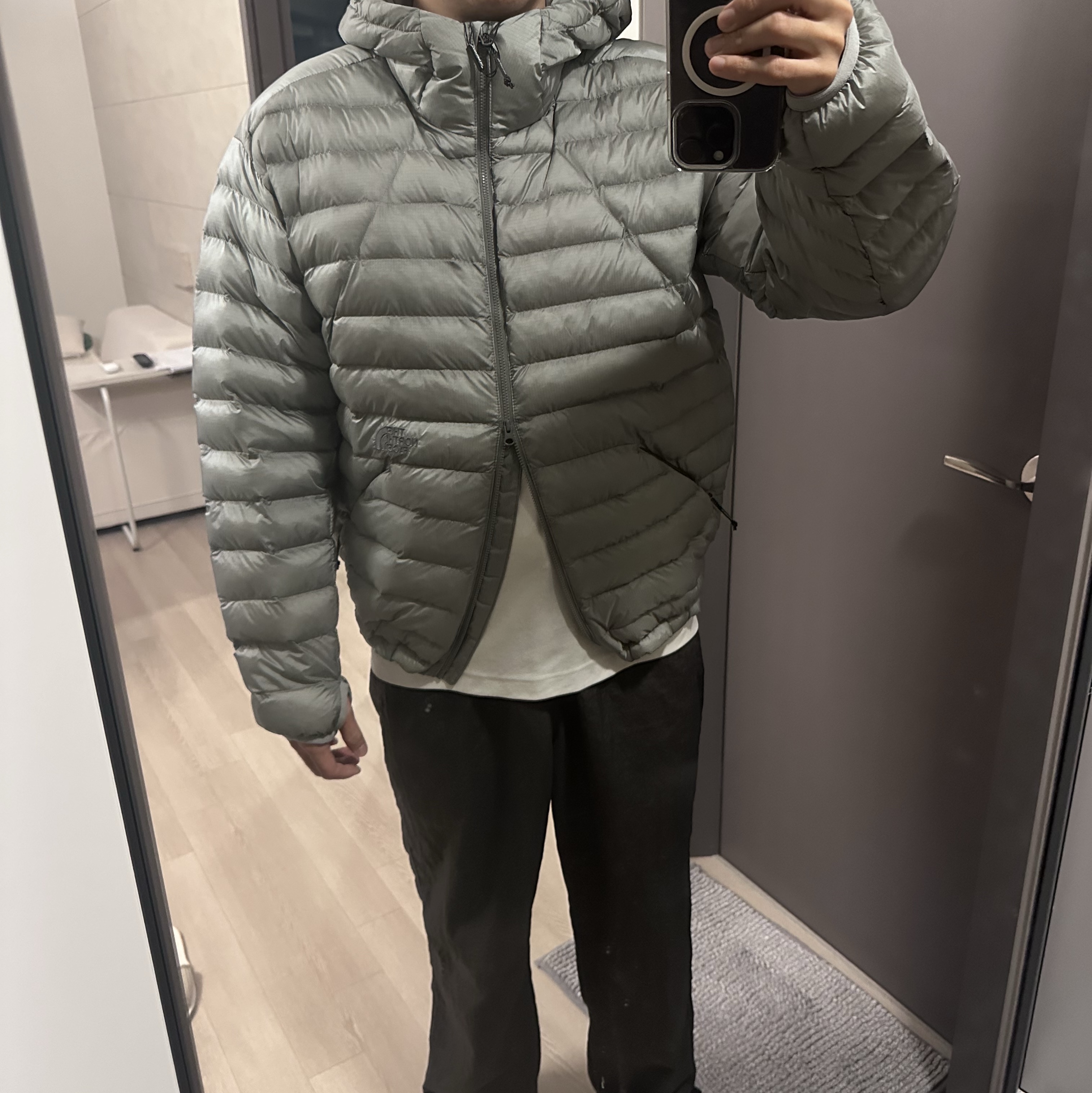 The North Face Ventus On Jacket Silver 착용 스타일 - 2