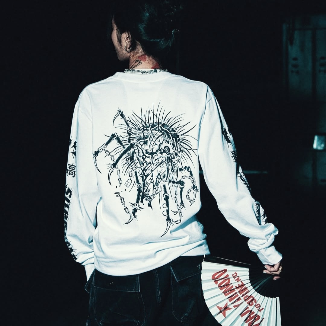 Supreme x Y's by Yohji Yamamoto L/S T-Shirt White - 25FW 착용 스타일