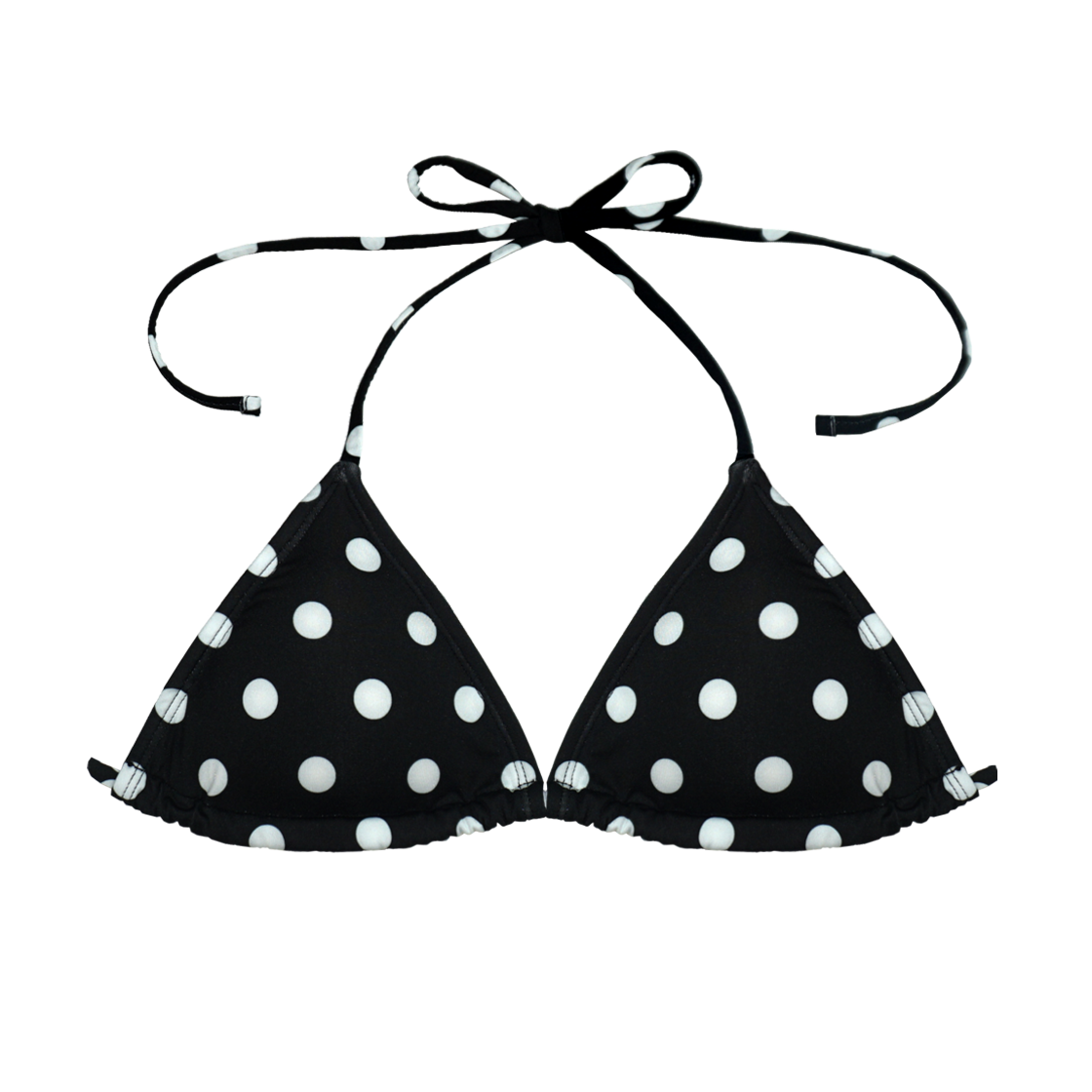 떨스티클럽 블랙 도트 비키니 - 트라이앵글 탑(THIRSTY CLUB Black dot bikini - Triangle top)