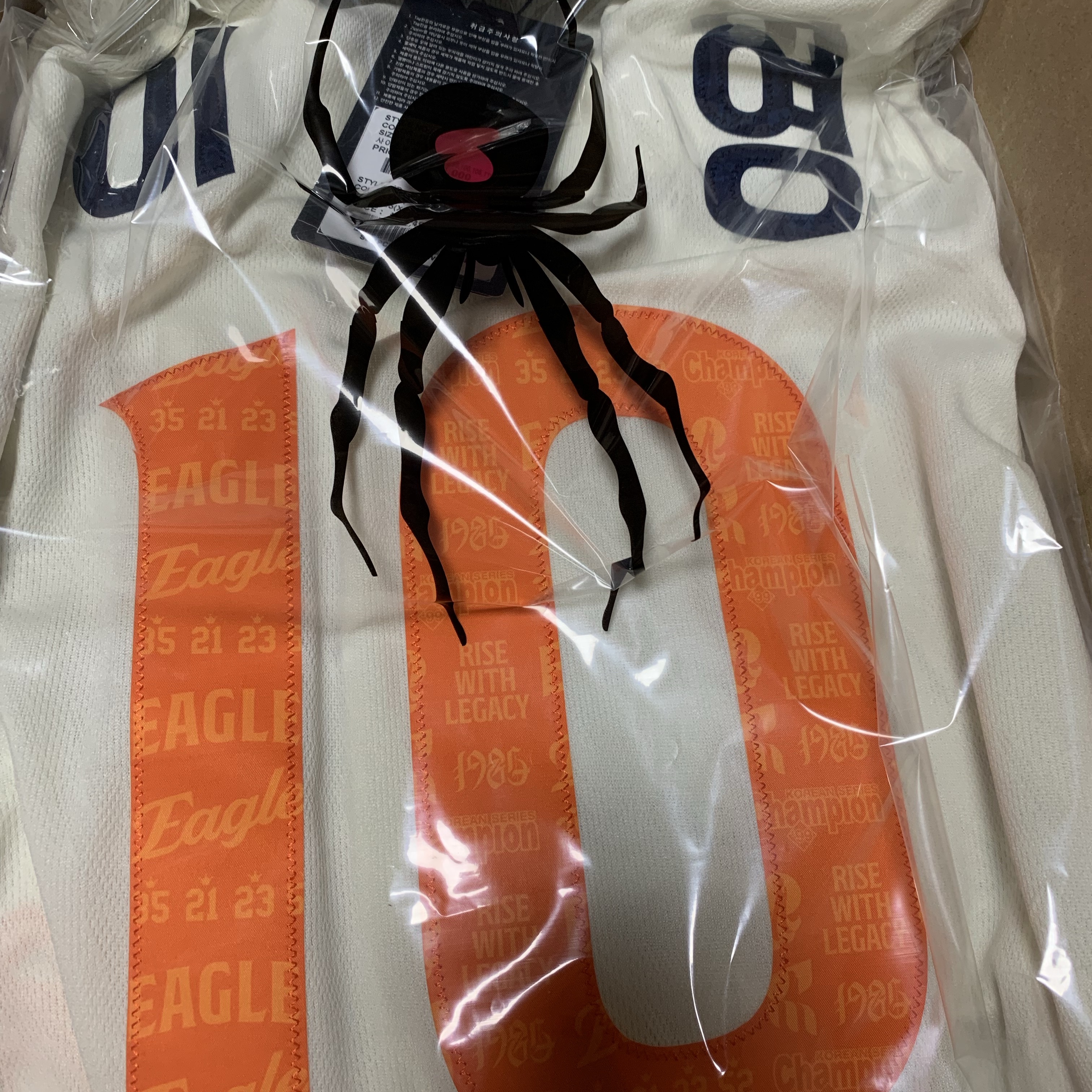 Hanwha Eagles Spyder 40th Legacy Authentic Uniform Ivory (Non Marking Ver.) 착용 스타일