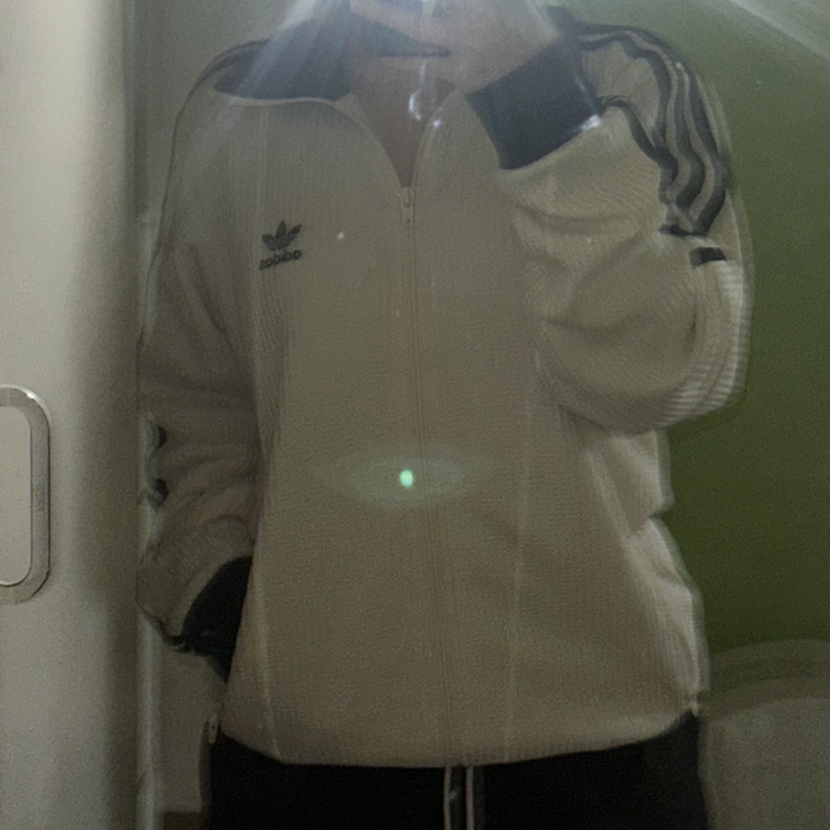 Adidas Waffle Beckenbauer Track Top Wonder White - KR Sizing 착용 스타일