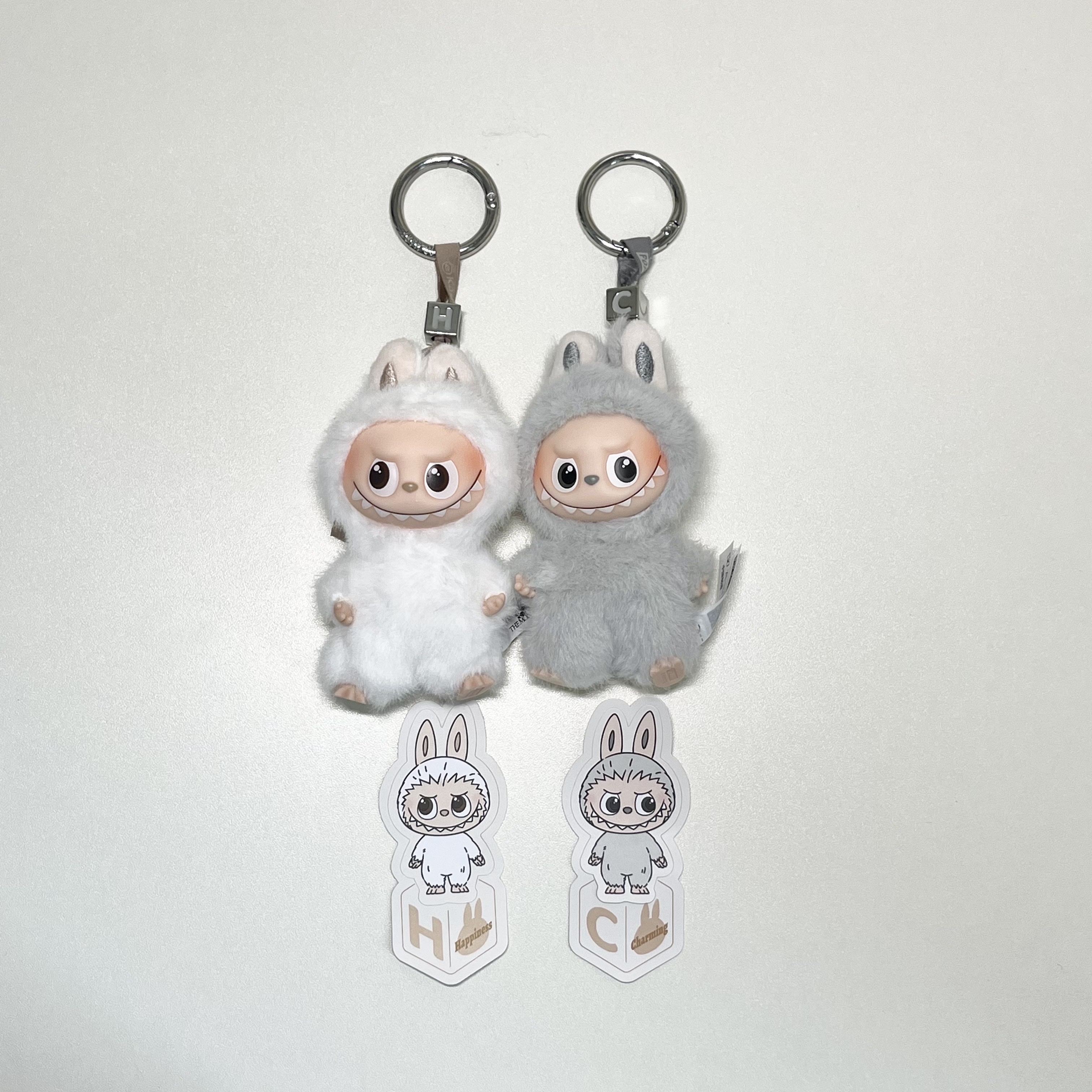 Pop Mart Labubu The Monsters Pin For Love Series Vinyl Plush Pendant Sealed Case (A-M) (14 Blind Boxes) 착용 스타일 - 4