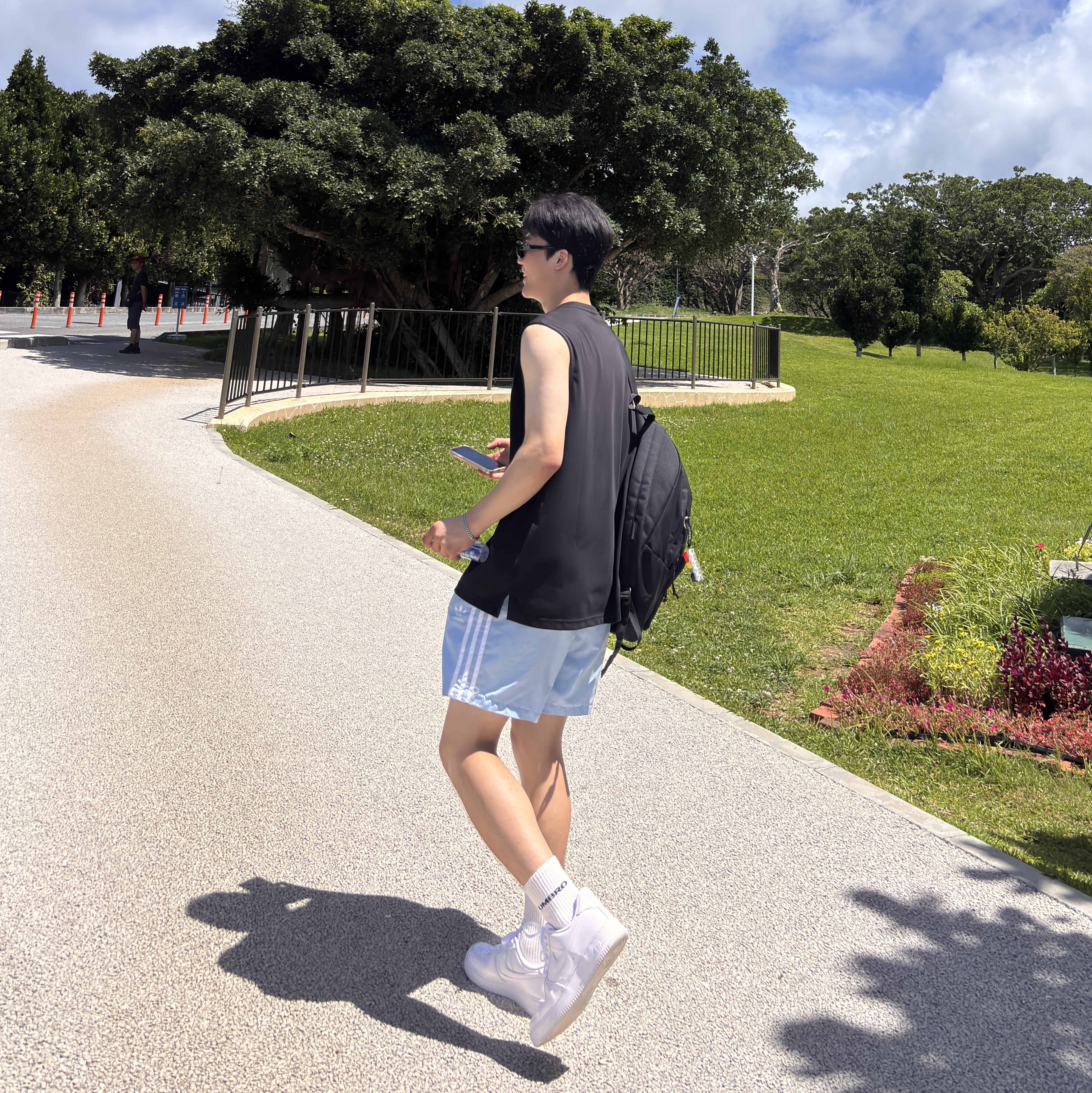 Jansport Hoff Man Backpack Black, Nike Air Force 1 '07 Low White 착용 스타일