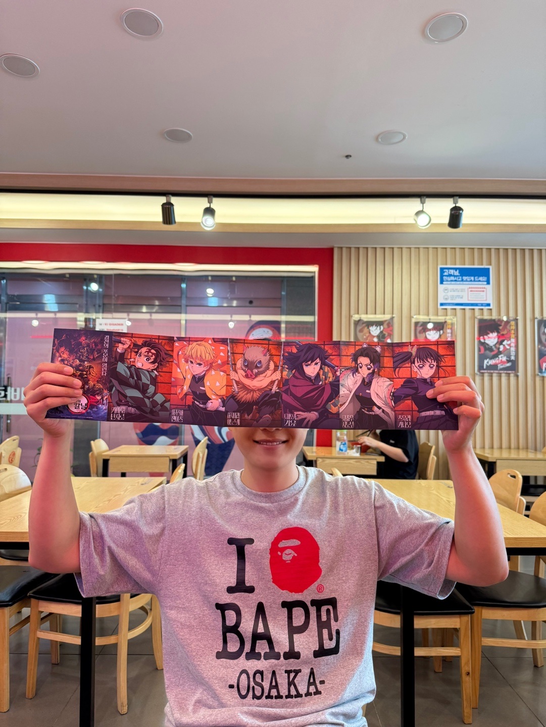 BAPE I Love Bape Osaka T-Shirt Gray - Osaka Pop-Up Store Exclusive 착용 스타일