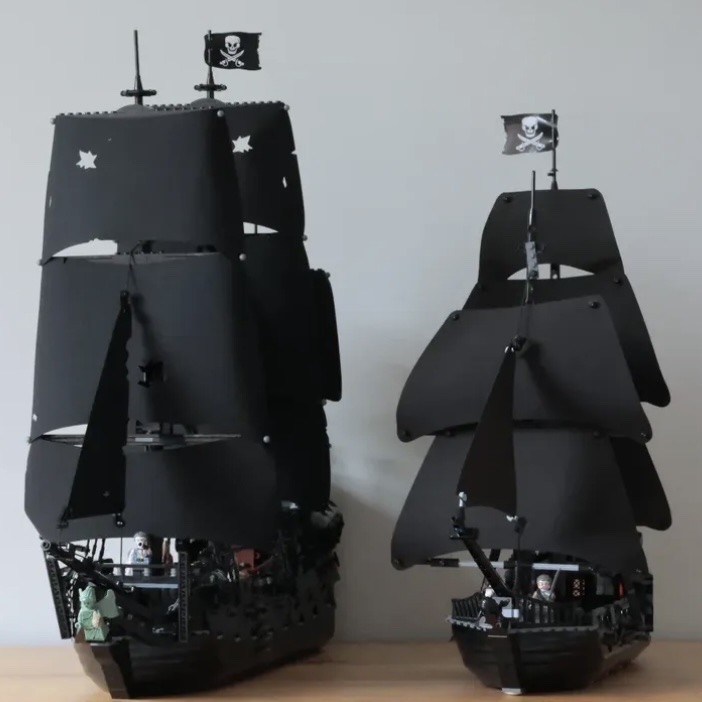 Lego Disney Pirates of the Caribbean The Black Pearl, Lego Icons Captain Jack Sparrow's Pirate Ship 착용 스타일 - 1