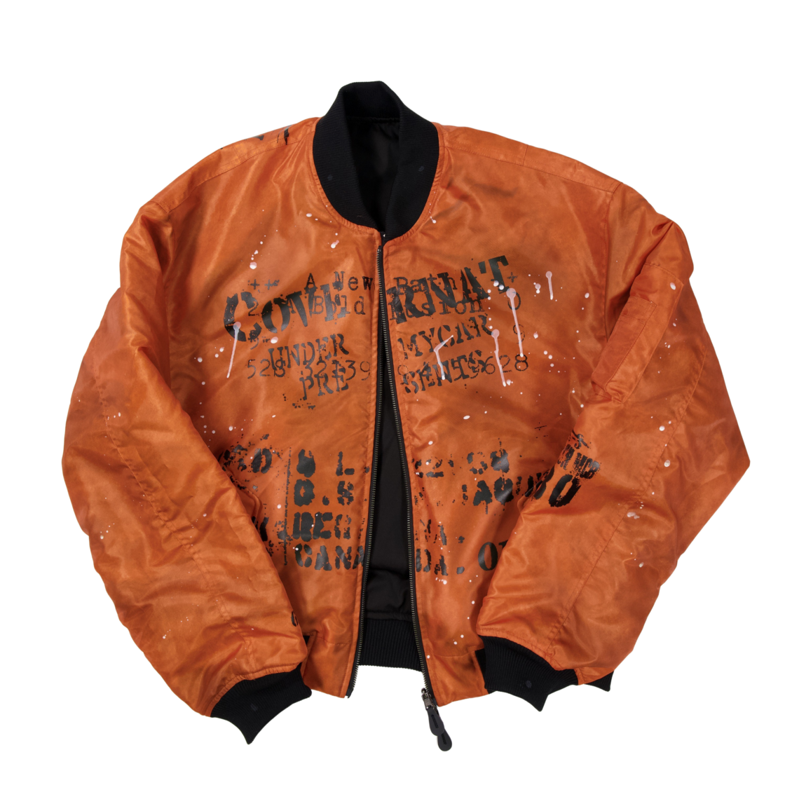 커버낫 x 언더마이카 리버스 리버시블 레터 그래픽 MA-1 자켓(Covernat X Undermycar Reverse Reversible Letter Graphic Ma-1 Jacket)