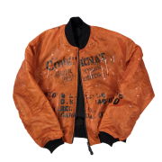 Covernat X Undermycar Reverse Reversible Letter Graphic Ma-1 Jacket