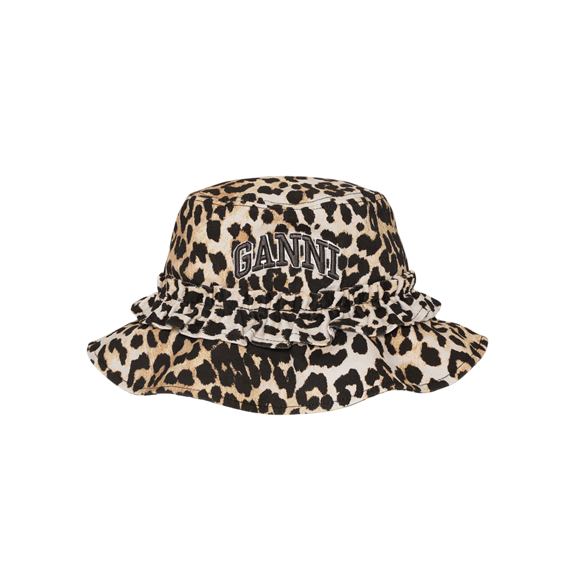 A6915-943 (W) Ganni Print Bucket Hat Leopard