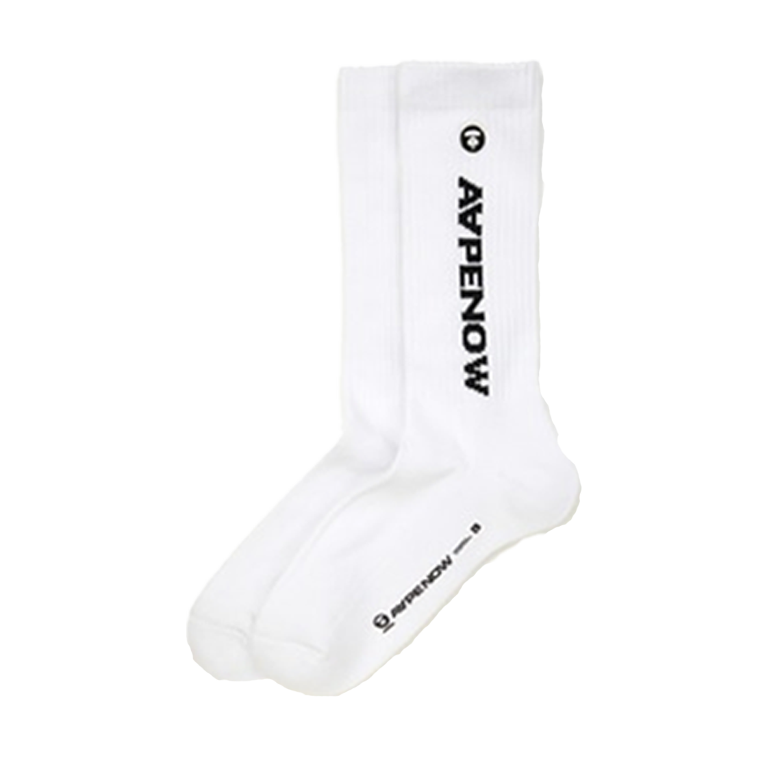 에이프 나우 삭스 화이트 - 25FW(AAPE Now Socks White - 25FW)