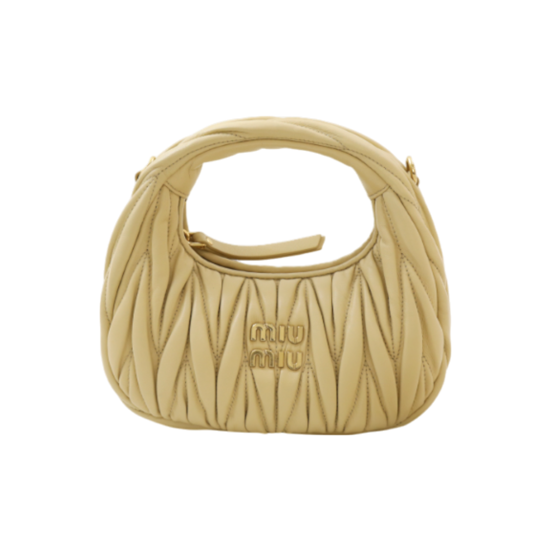 미우미우 5BP078 완더 마테라쎄 나파가죽 호보백 미니 솔라(Miu Miu Wander Matelasse Nappa Leather Mini Hobo Bag)