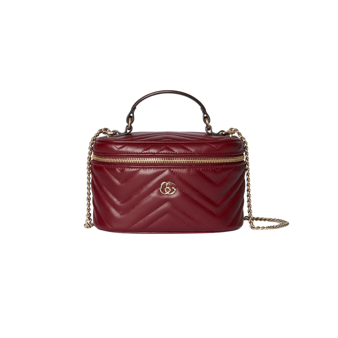구찌 GG 마몽 미니 배니티 백 로쏘 앙코라 레드(Gucci GG Marmont Mini Vanity Bag Rosso Ancora Red) - 1