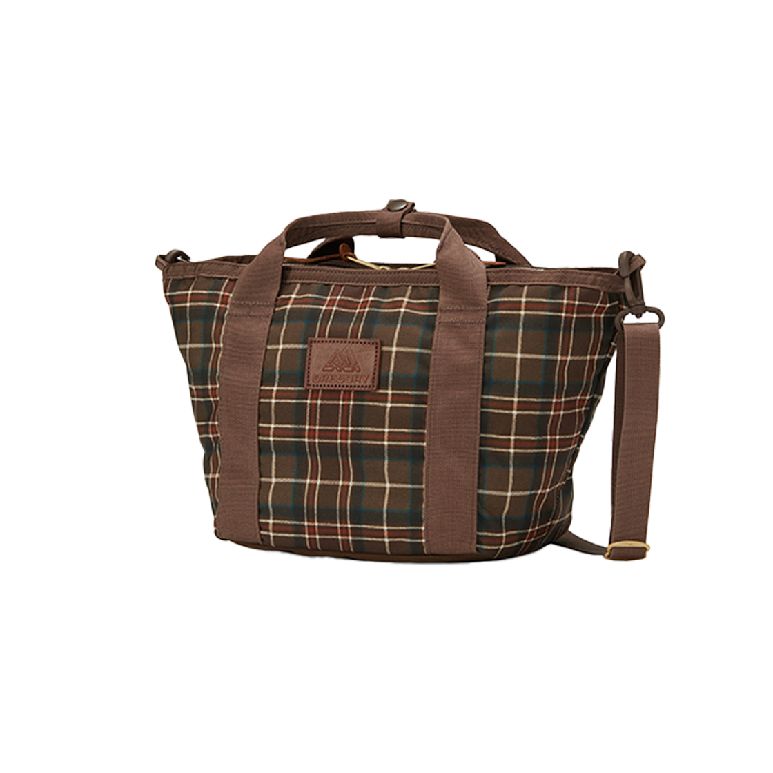08JT2423 Gregory Boat Tote S Woodland Plaid