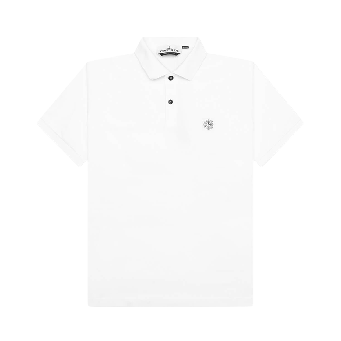 스톤 아일랜드 22R39 코튼 피케 폴로 셔츠 화이트 - 23FW(Stone Island 22R39 Cotton Pique Polo Shirt White - 23FW)