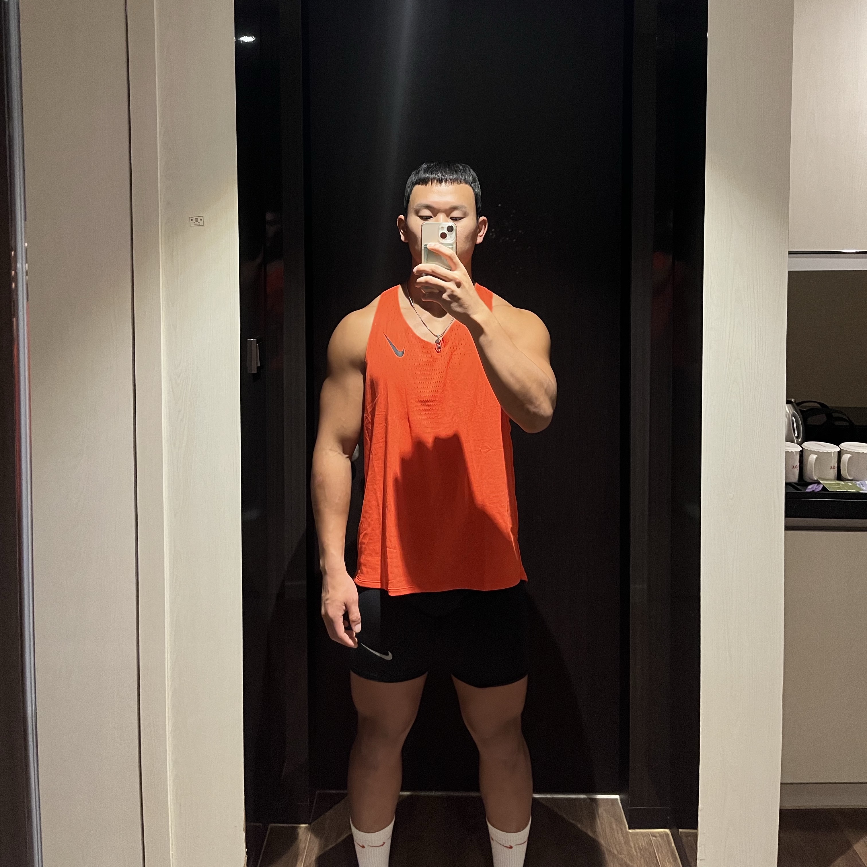 Nike Dri-Fit ADV Aeroswift Running Vest Light Crimson - Asia, Nike Air Zoom Alphafly Next% 3 PRM Light Army Ironstone 착용 스타일 - 1