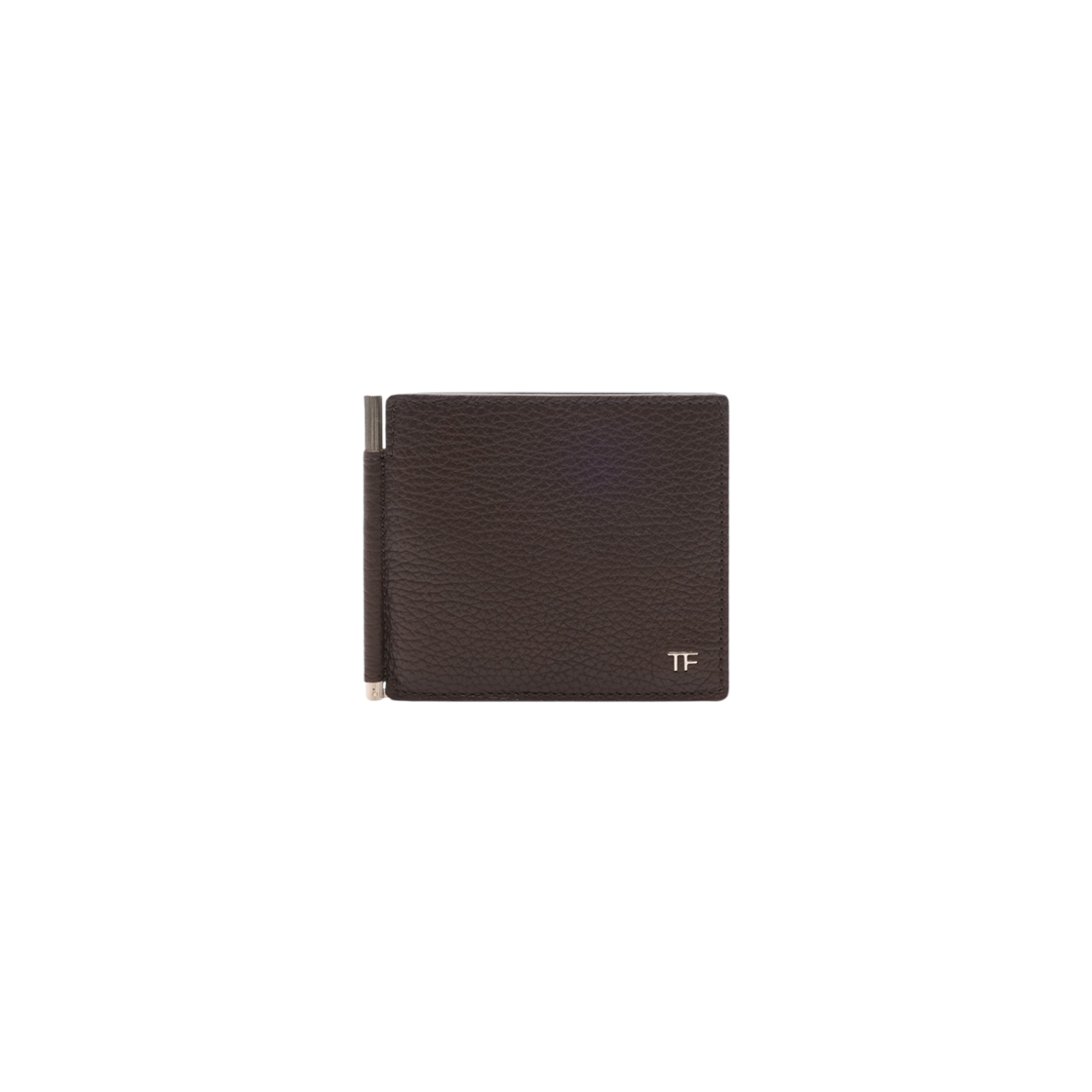Y0132C-ALC-CHO Tom Ford TF Logo Money Clip Wallet Dark Brown
