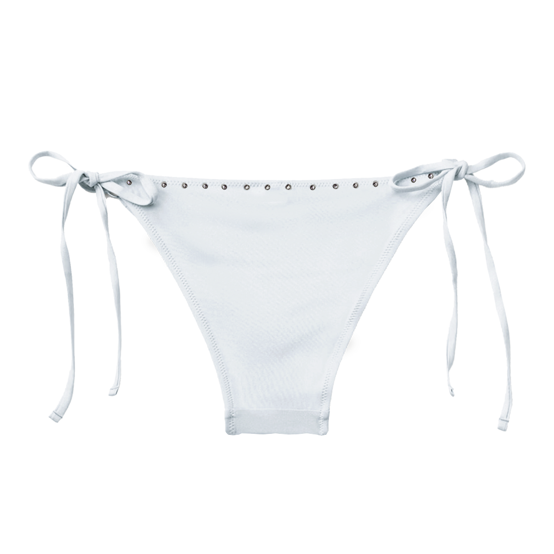 떨스티클럽 화이트 스터드 비키니 - 트라이앵글 바텀