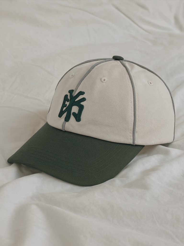 YESEYESEE Piping Sports Cap Green 착용 스타일
