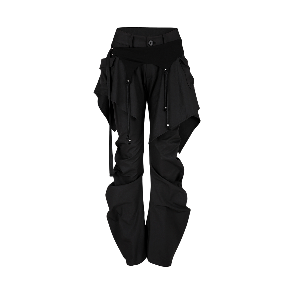 카시코 레이어드 스트랩 팬츠 블랙