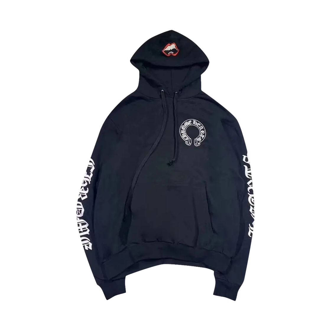 크롬하츠 x 매티 보이 촘퍼 홀스슈 후드 블랙(Chrome Hearts x Matty Boy Chomper Horseshoe Hoodie Black)