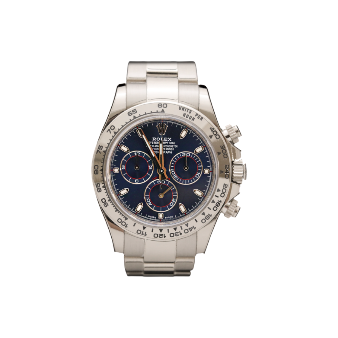 로렉스 116509 데이토나 화골 청판 40mm 북극의밤(Rolex Daytona White Gold Blue Dial 40mm Arctic Night)
