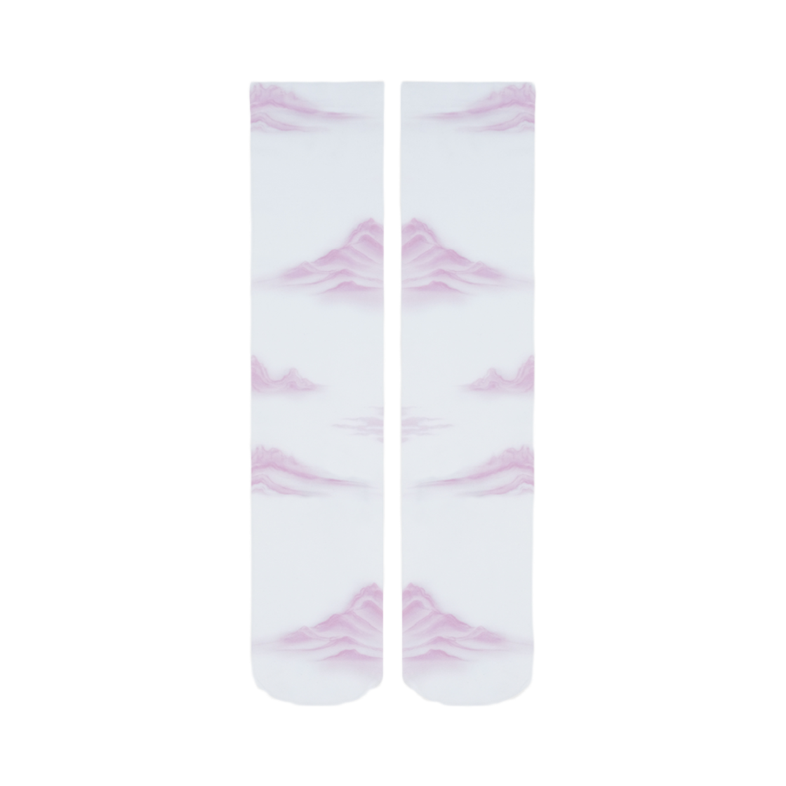 52608 Kashiko Pink Mountain Knee Socks